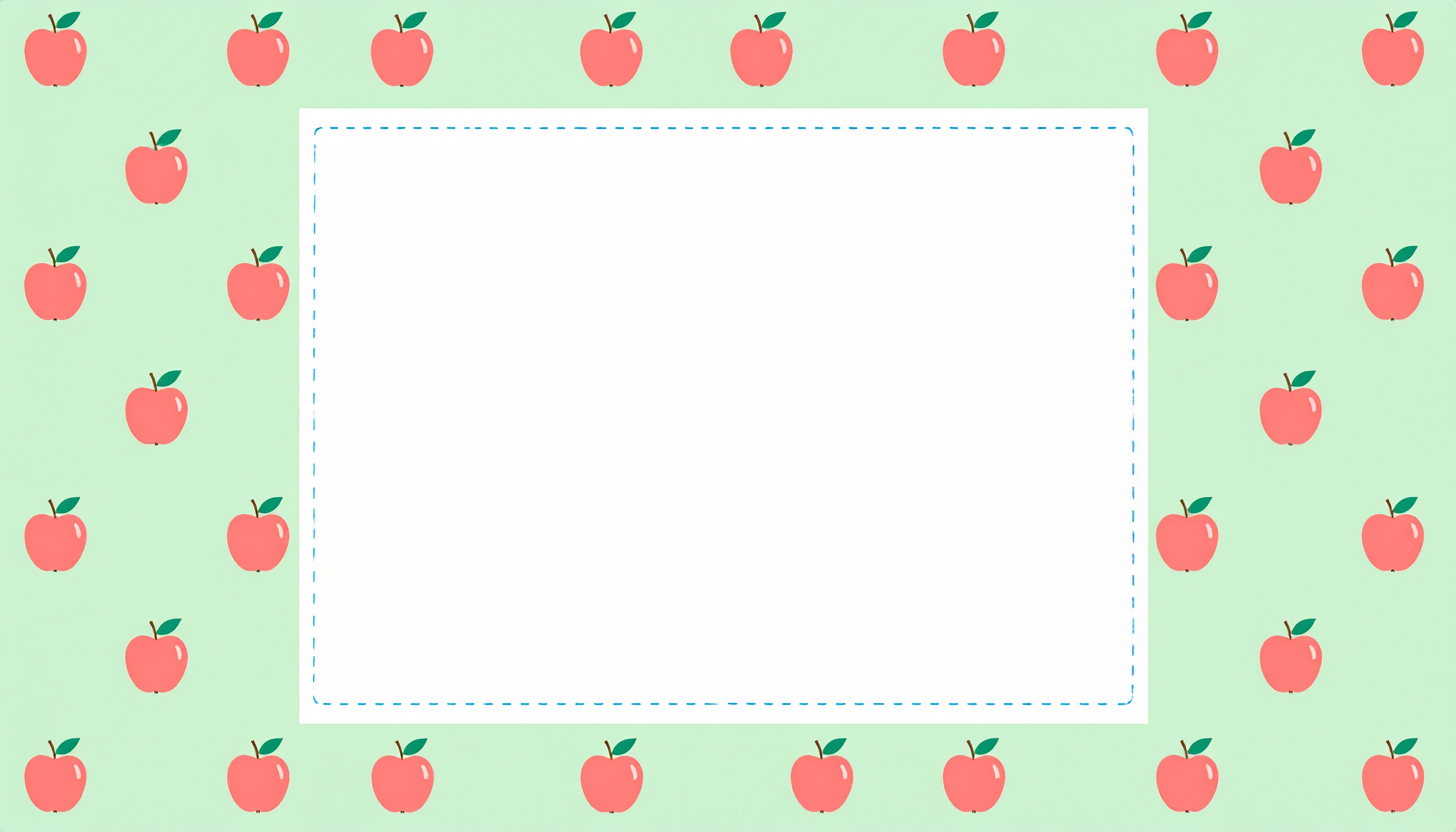 かわいいアップルの背景イラスト