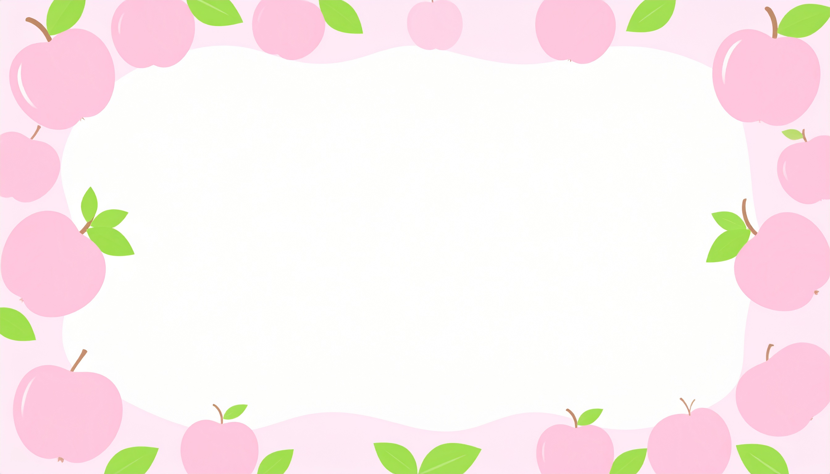 りんごのかわいいイラスト背景