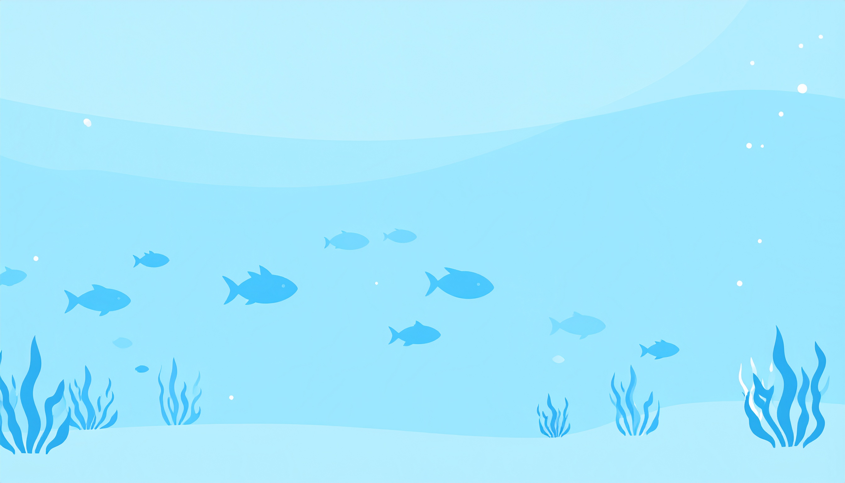シンプルな水族館の背景イラスト