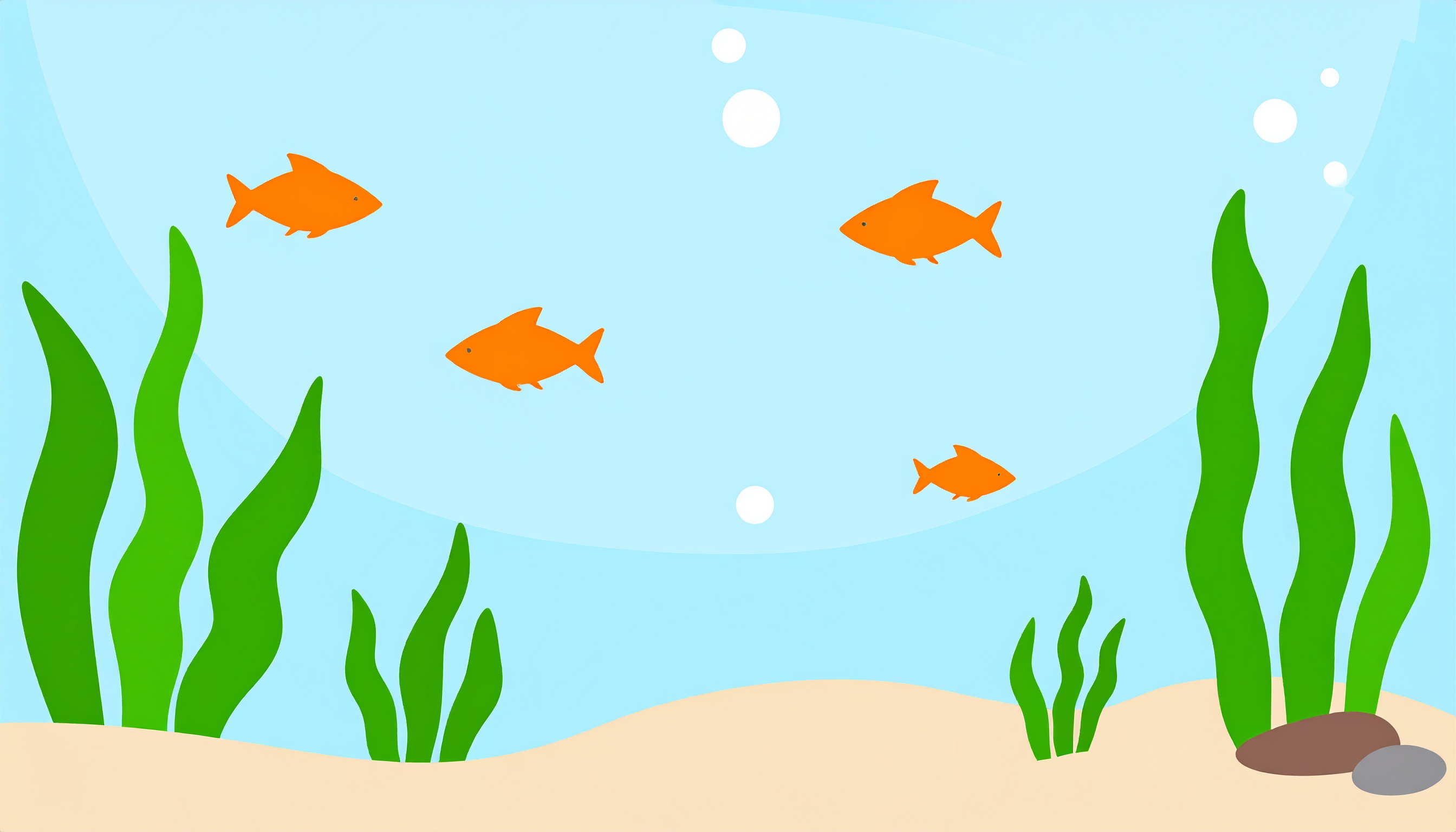 シンプルな海水の中の背景イラスト