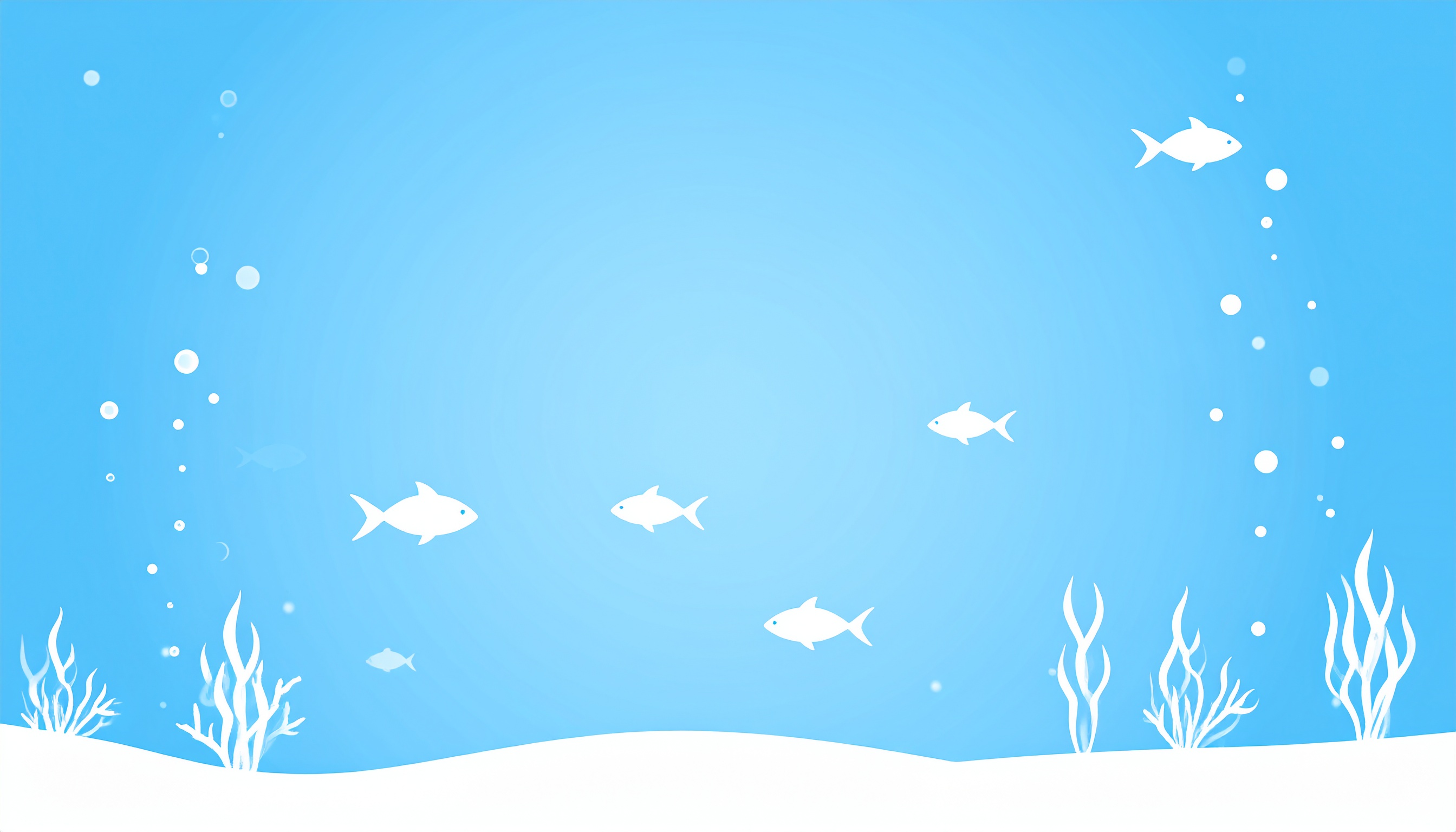 シンプルな水族館の背景イラスト