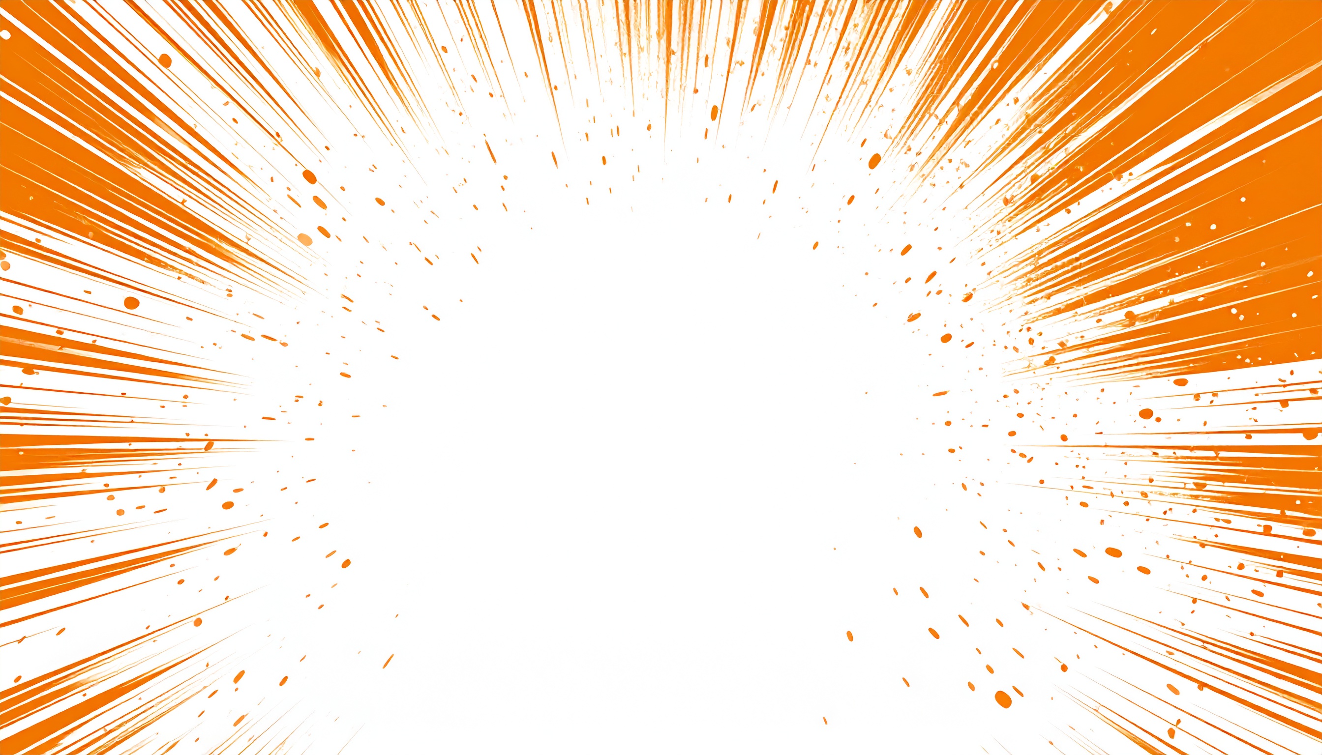 オレンジの爆発のシンプルな背景イラスト