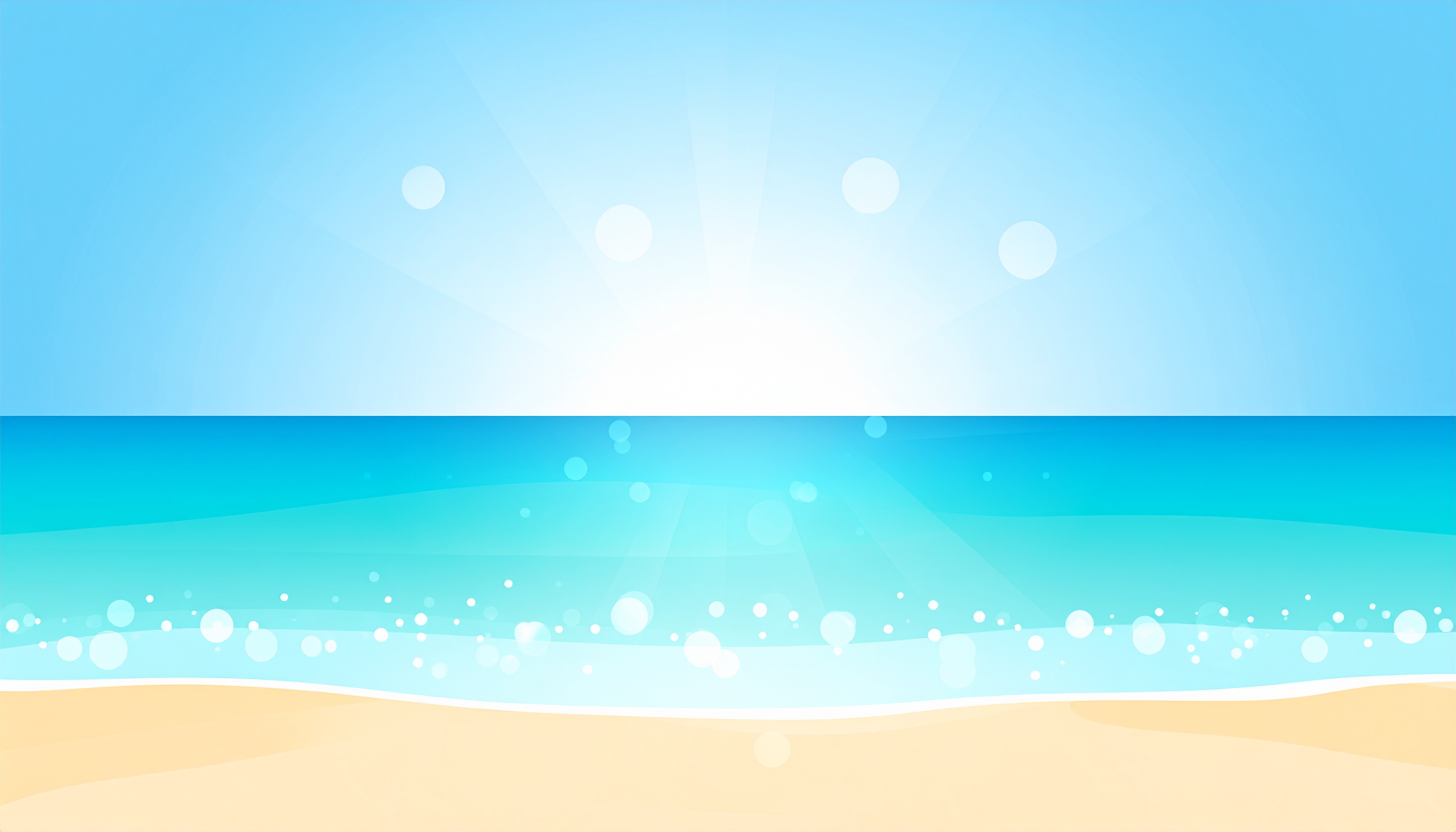 簡単な海の背景イラスト
