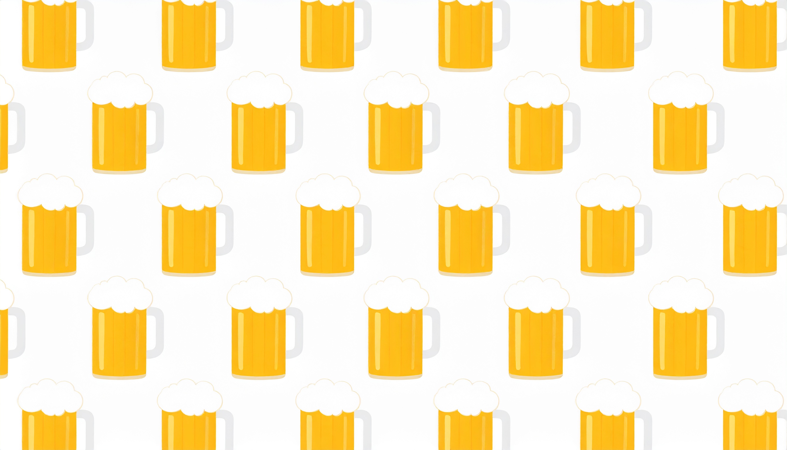 ビールのパターン背景イラスト