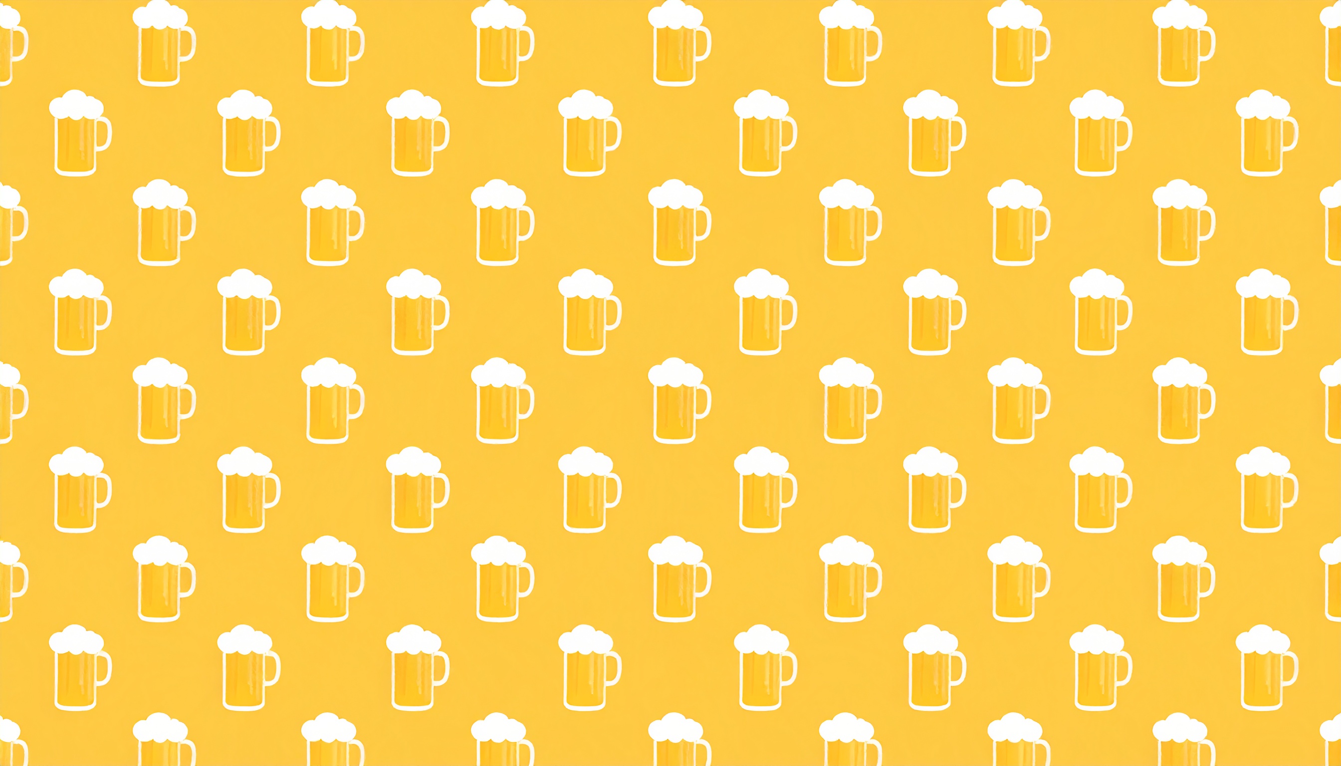ビールの背景フリー素材（黄色）