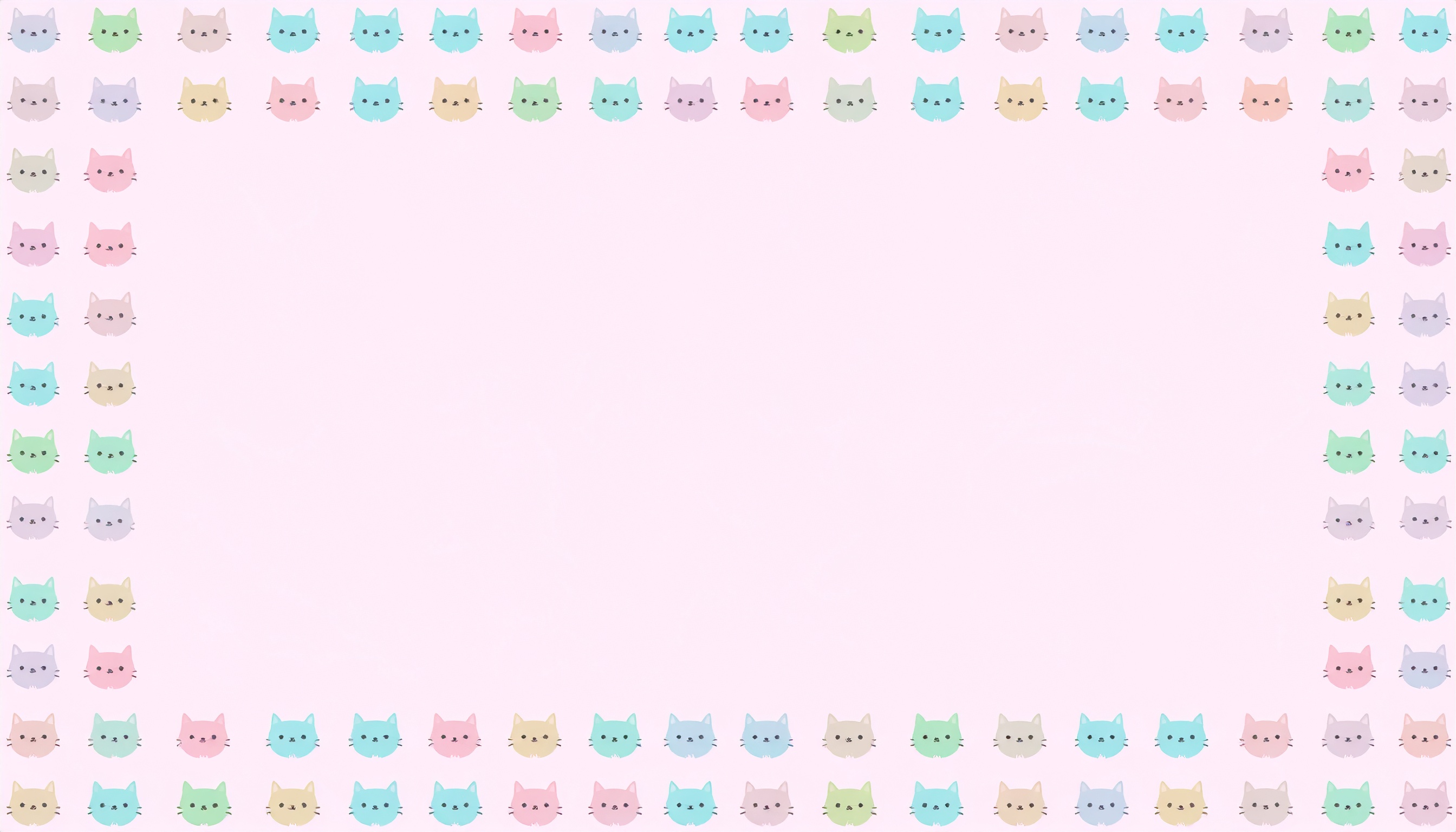 猫のかわいい背景イラスト（ピンク）