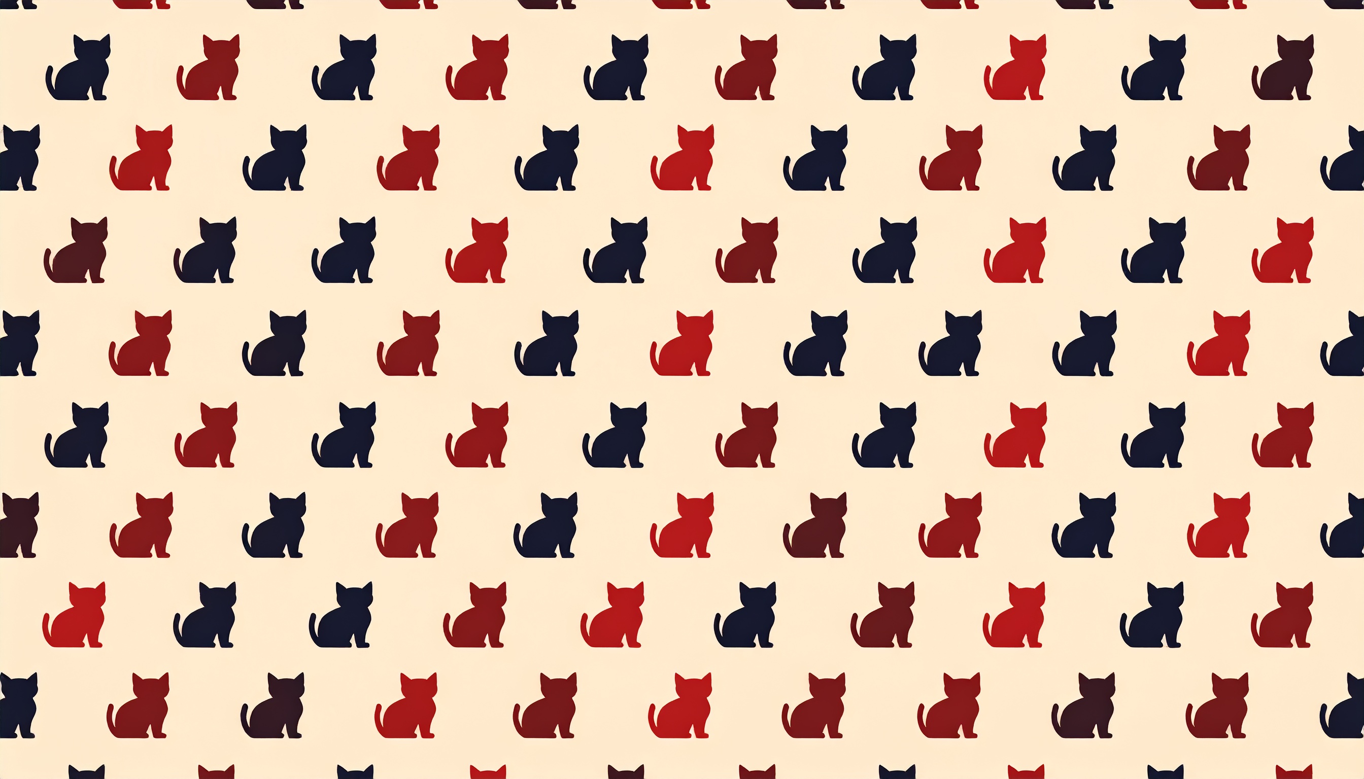 猫のおしゃれなパターン背景