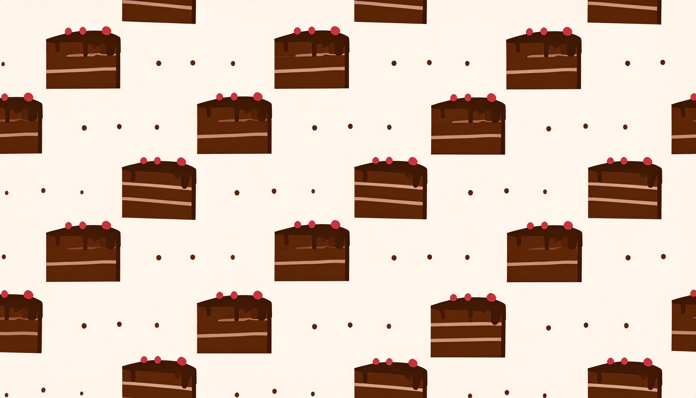 かわいいチョコケーキの背景フリー素材