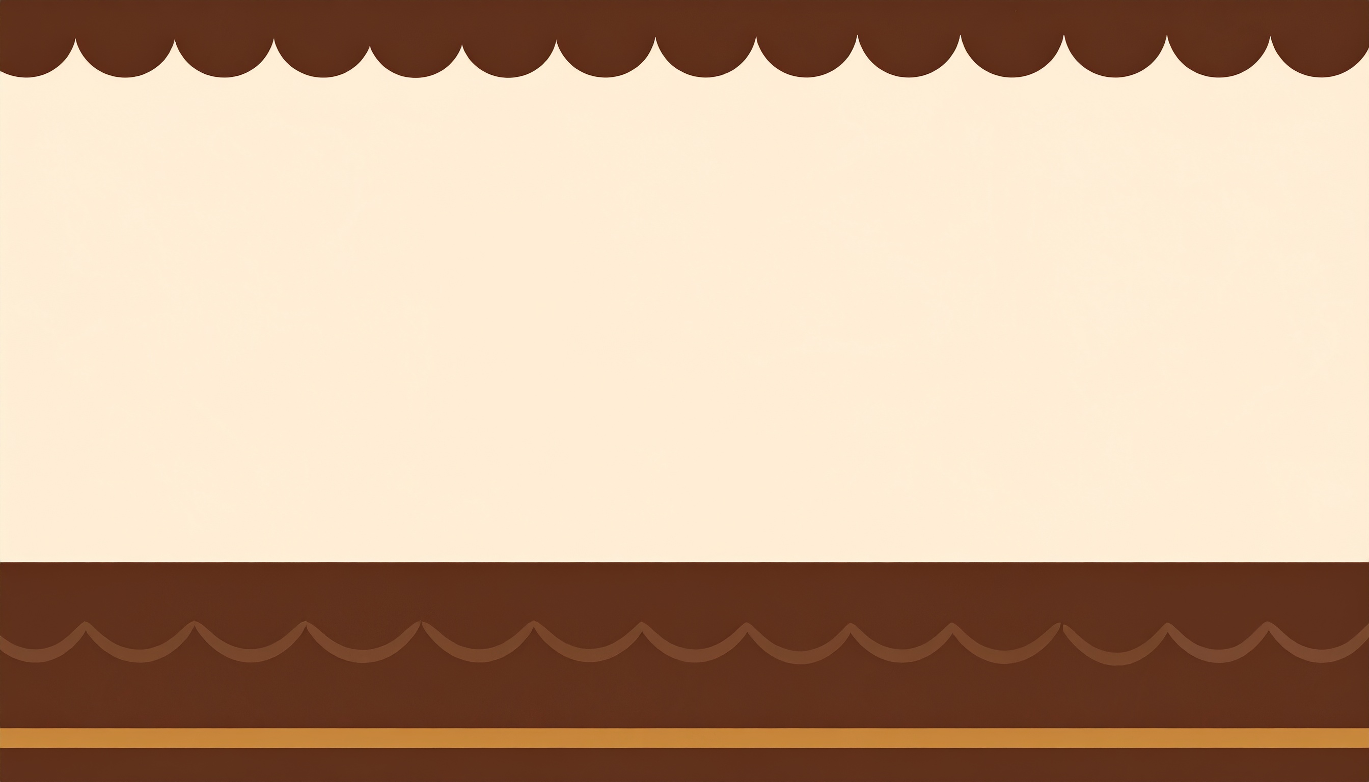 チョコレート風のかわいいシンプルな背景イラスト