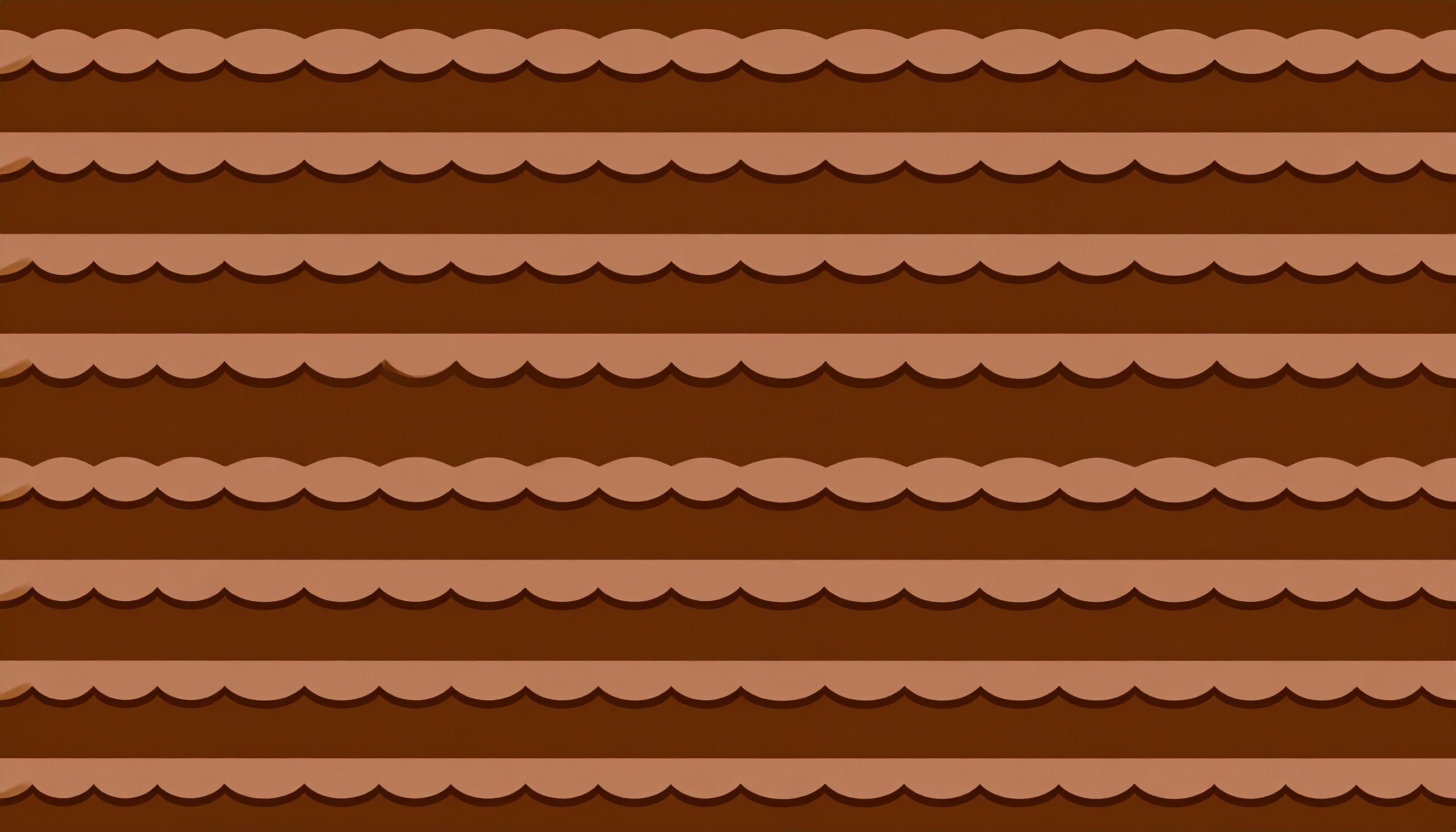 チョコケーキスポンジとクリームのシンプルな背景イラスト