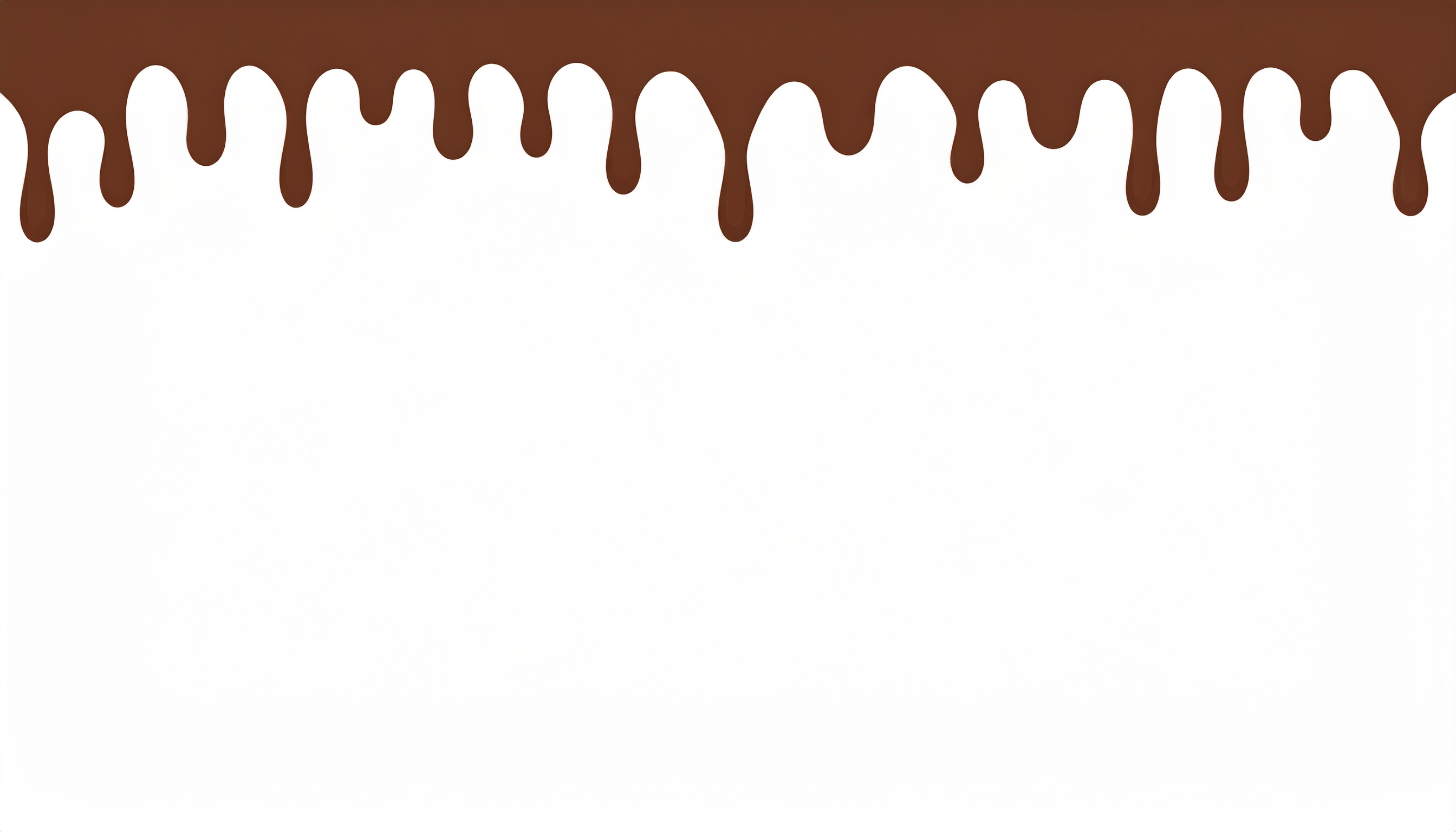 溶けたチョコレートの白背景イラスト