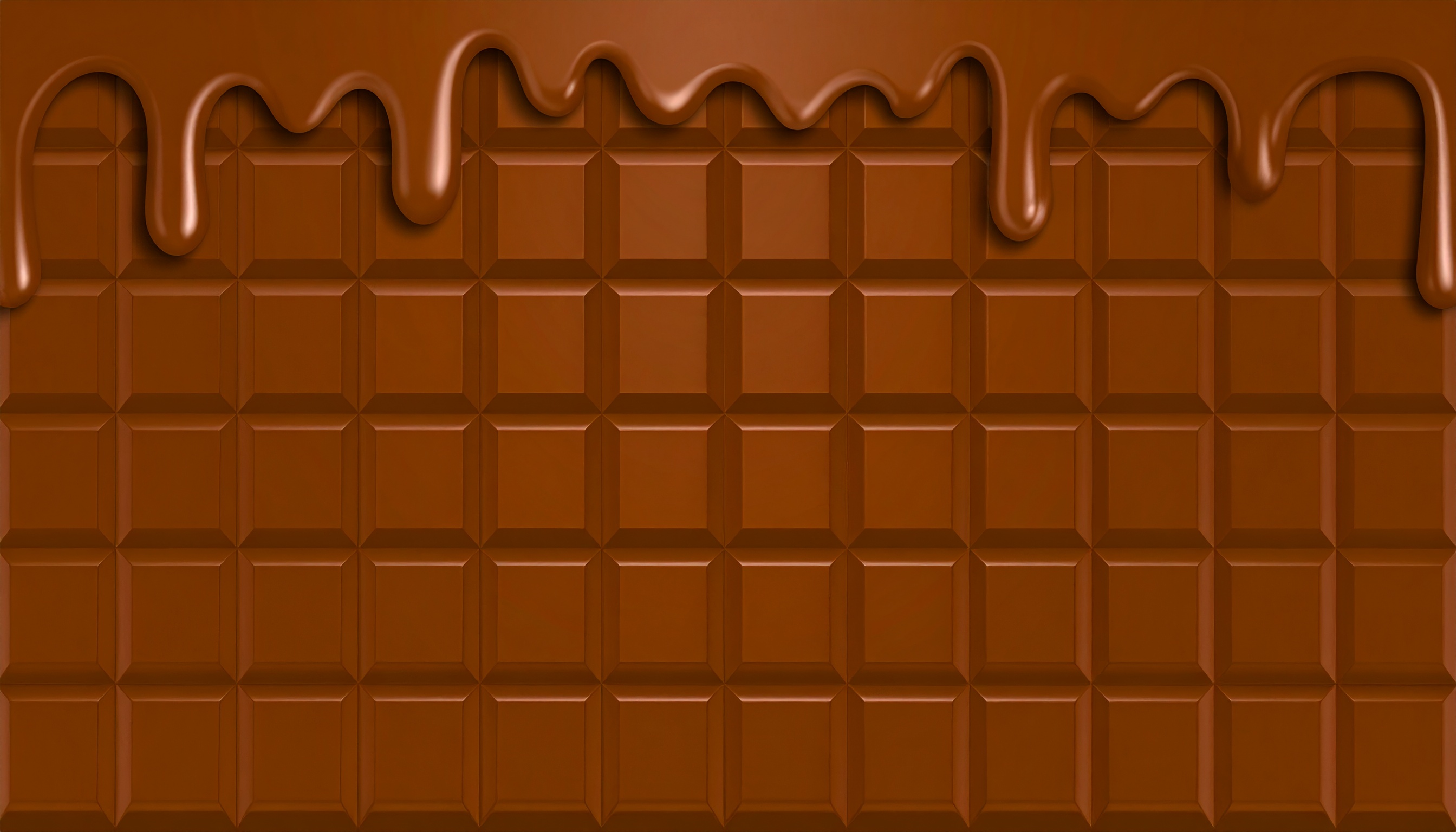 溶けた板チョコレートのイラスト背景