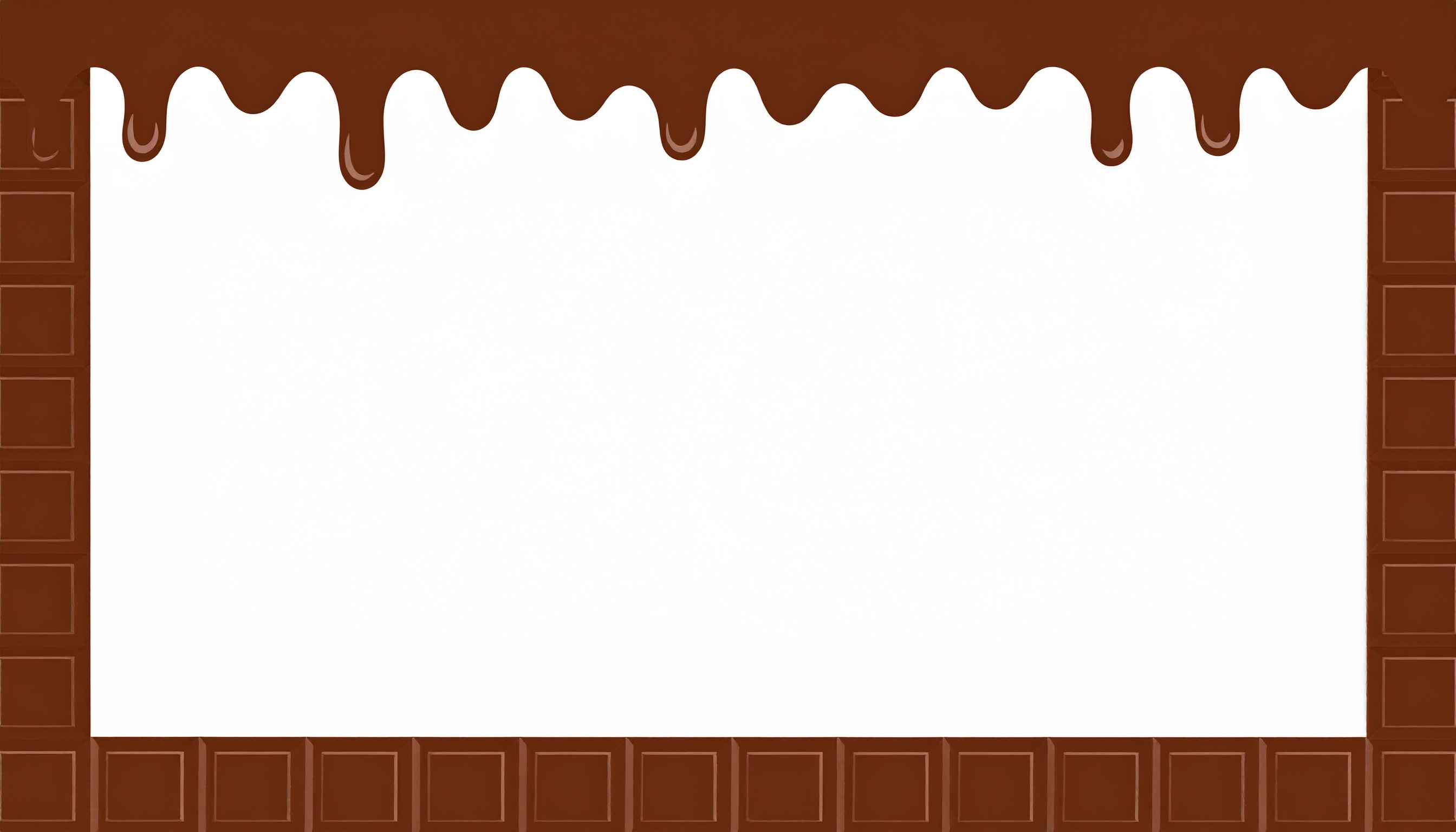 板チョコフレームの背景フリー素材