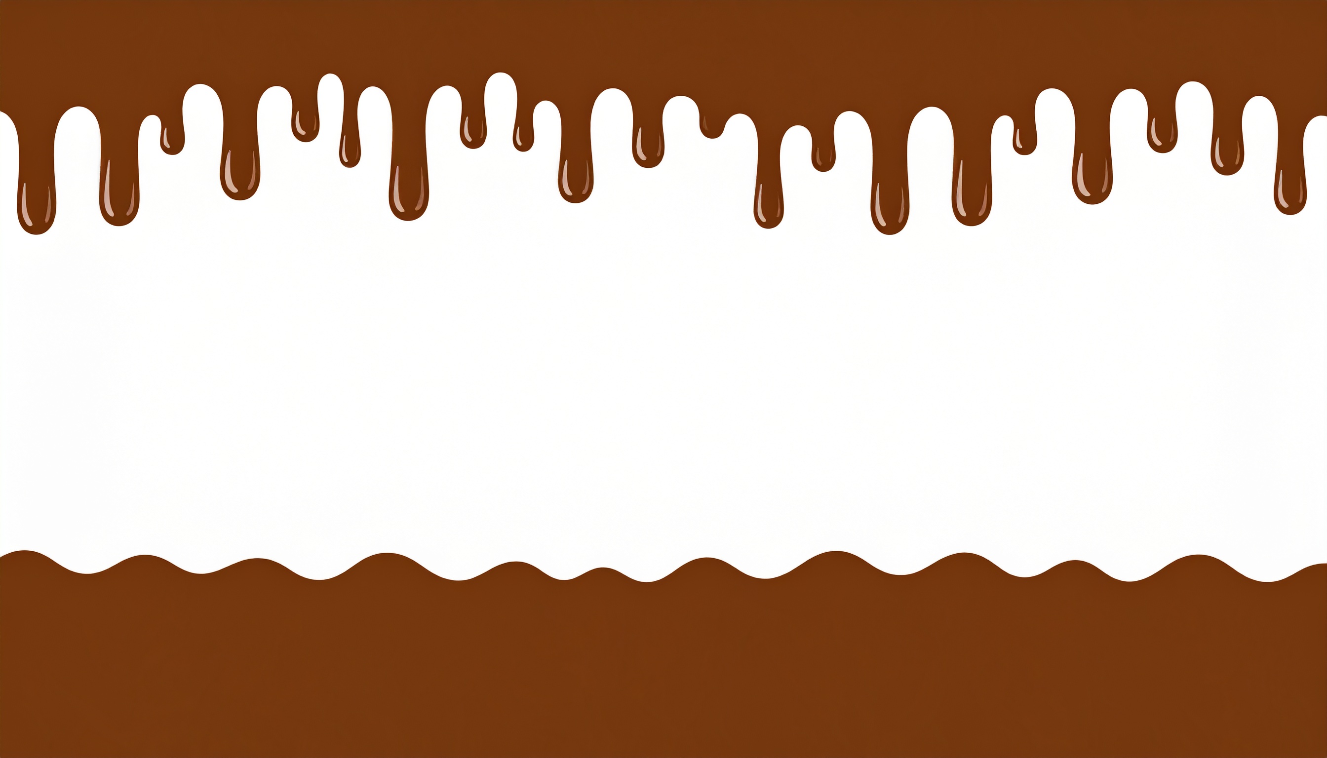 溶けてるチョコレートの白背景素材