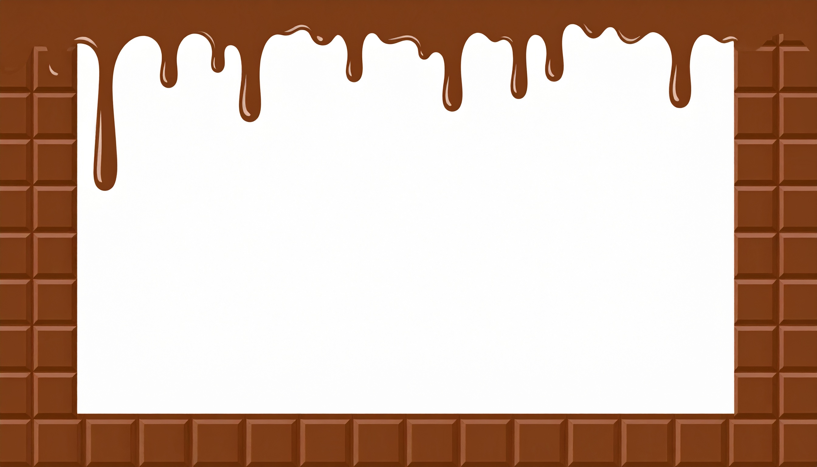 板チョコのフレーム背景素材