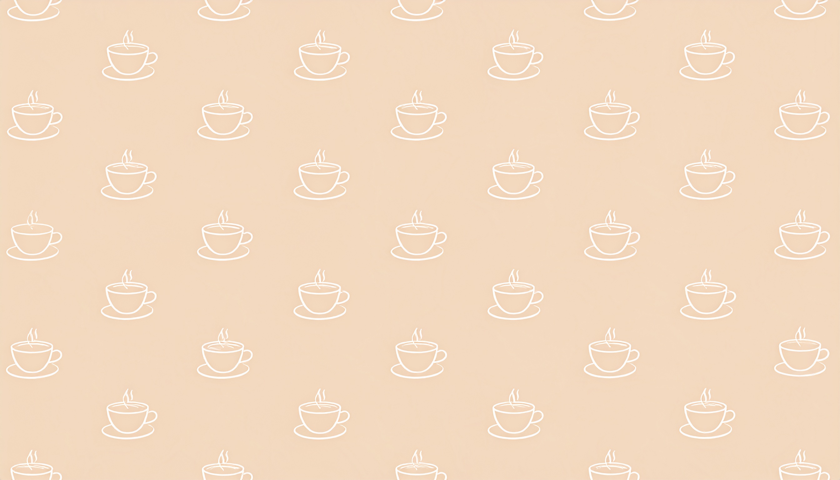 シンプルなカップコーヒーの背景イラスト（ベージュ）