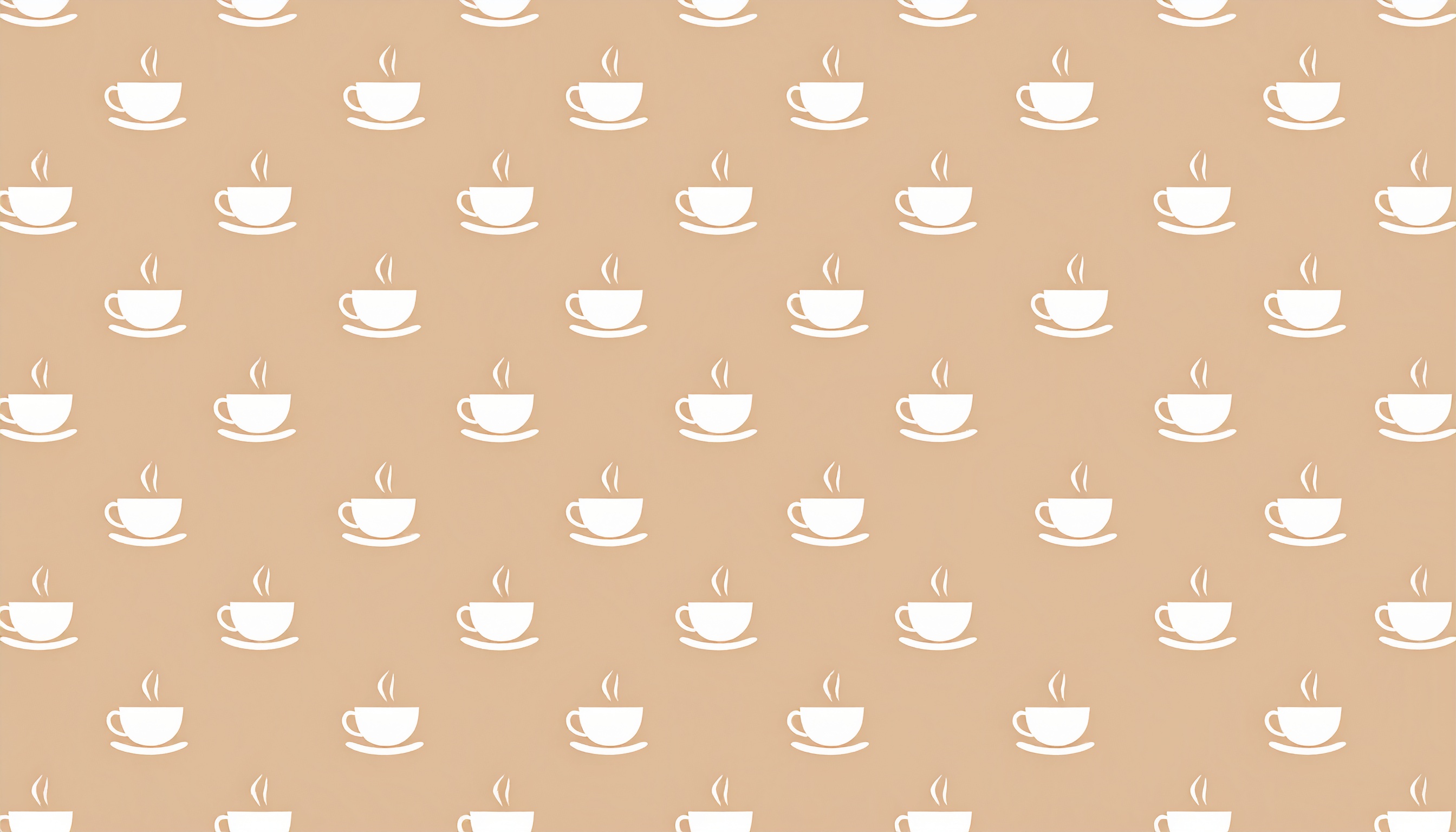 コーヒーカップのシンプルなベージュ背景