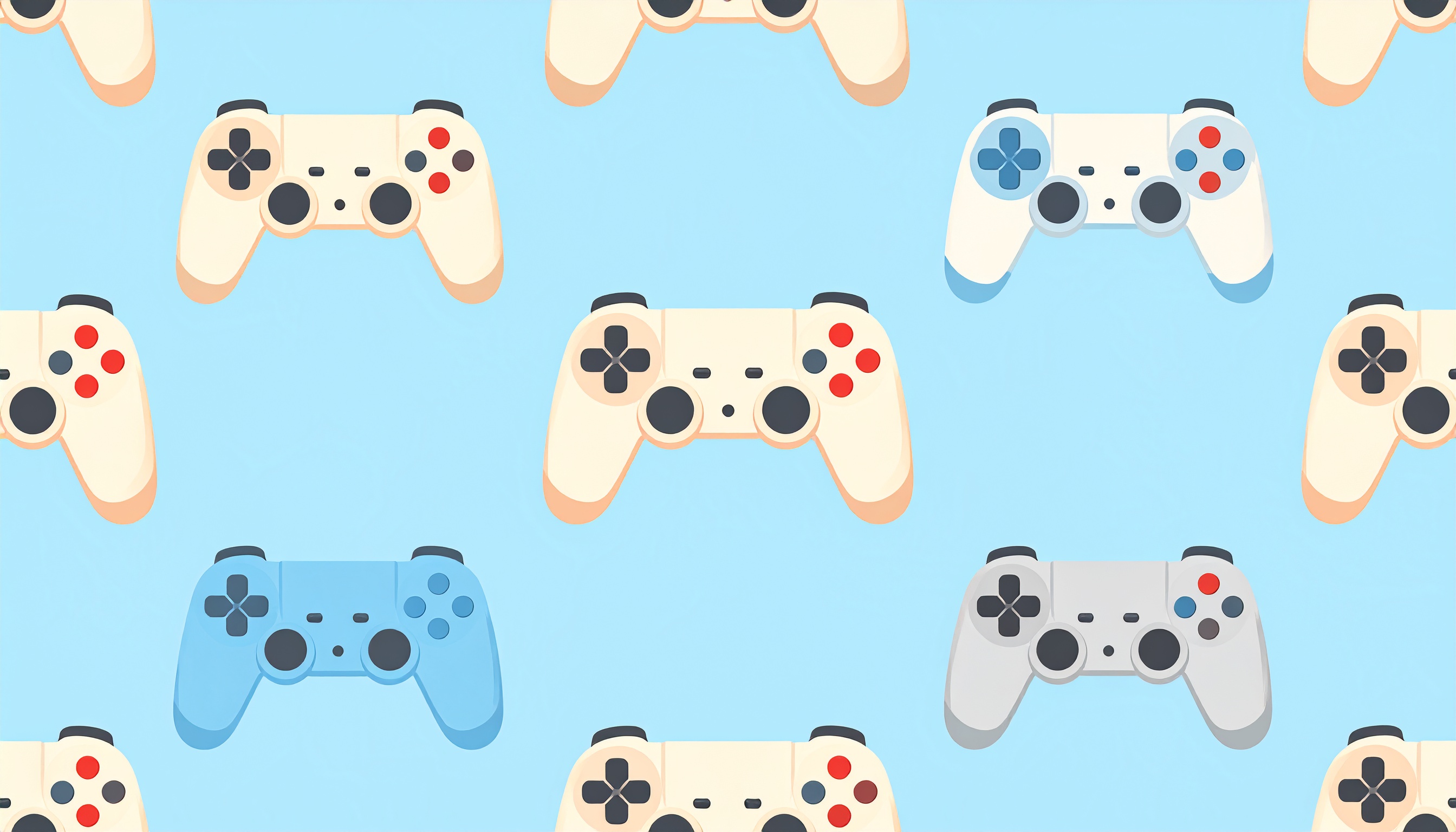 ゲームコントローラの背景イラスト