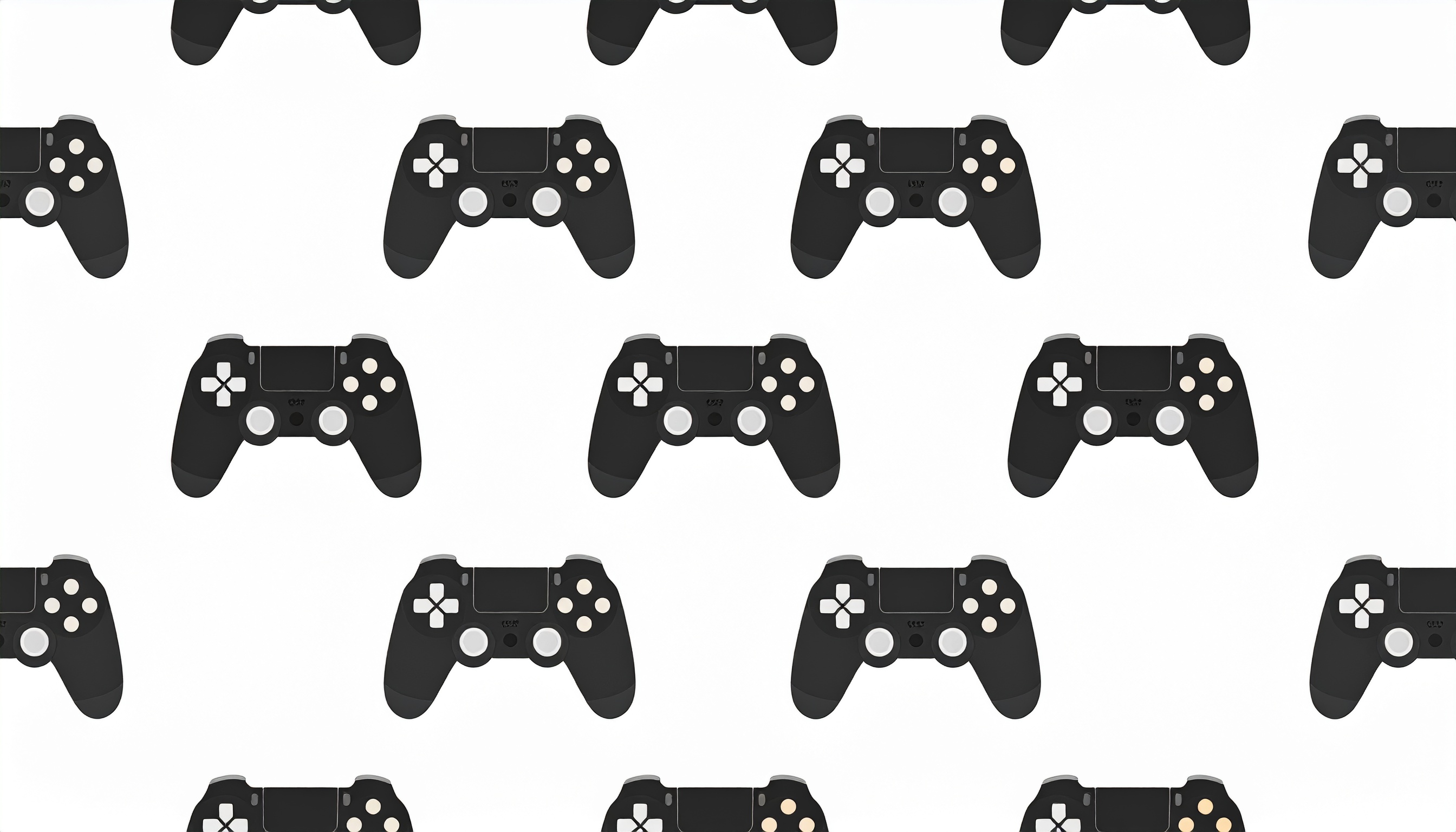 黒いゲームコントローラの背景イラスト