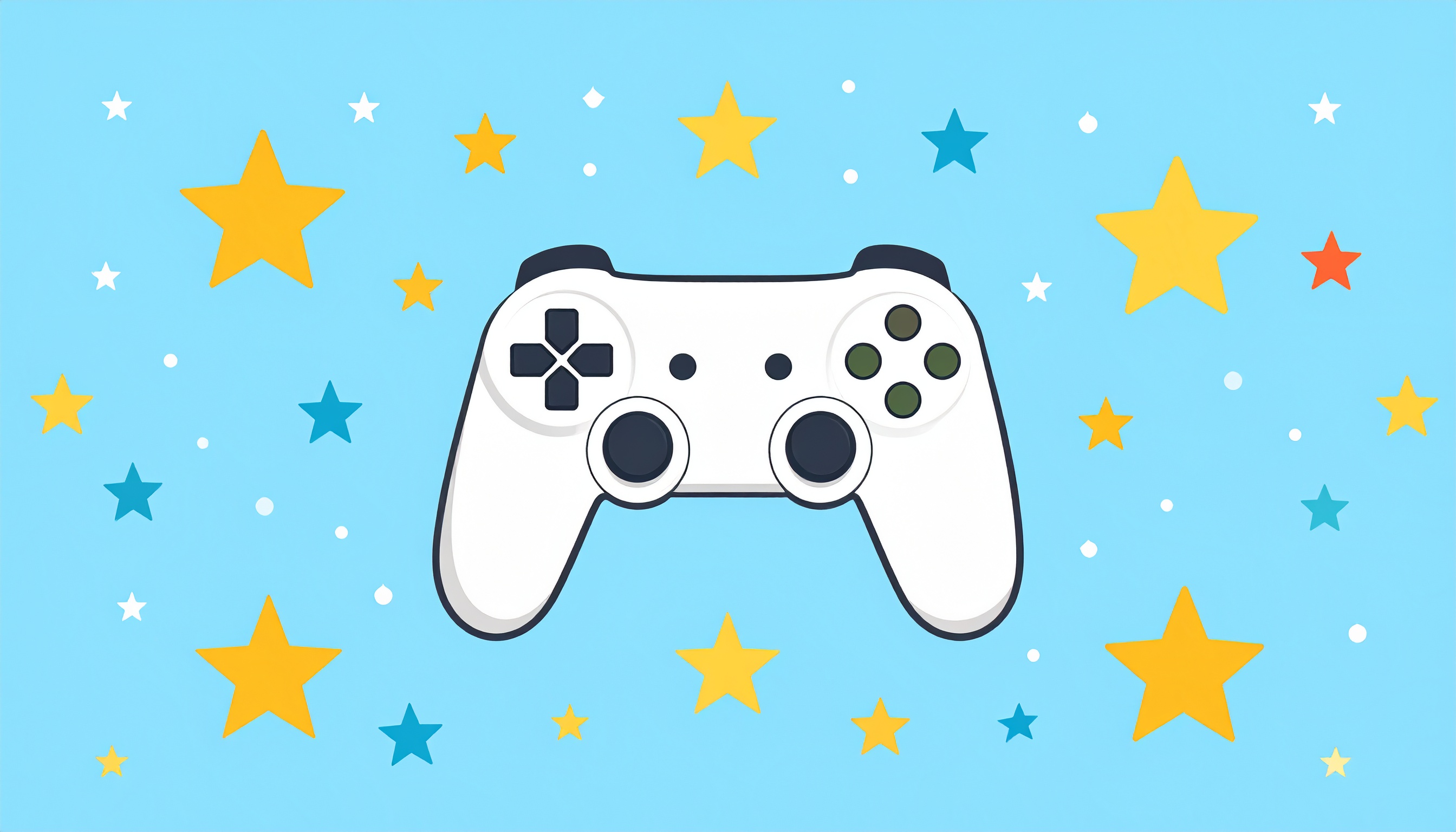 シンプルなゲームコントローラの背景イラスト