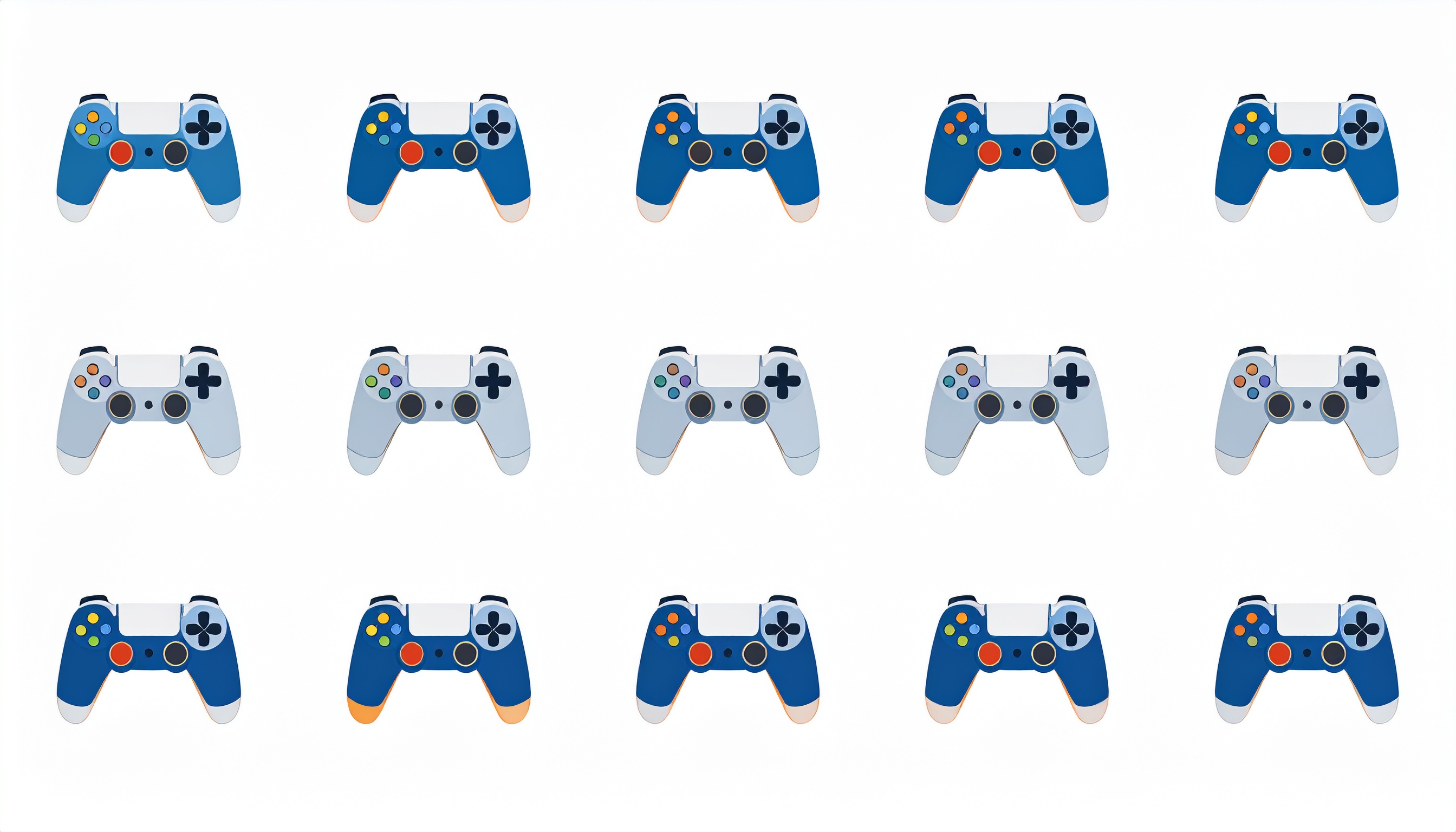 ゲームパッドのシンプルな背景イラスト