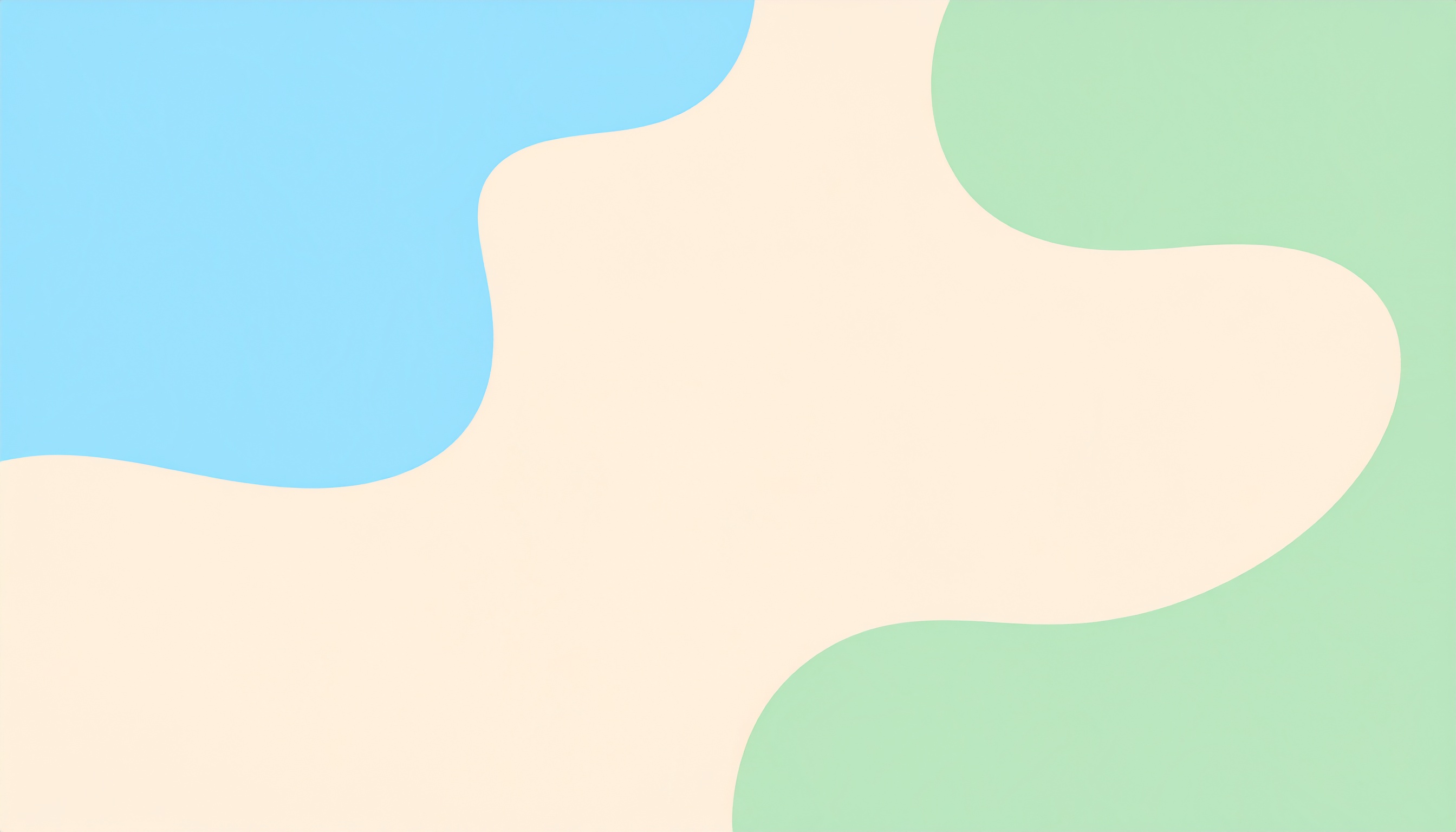 緑と水色のゆるいシンプルな背景イラスト