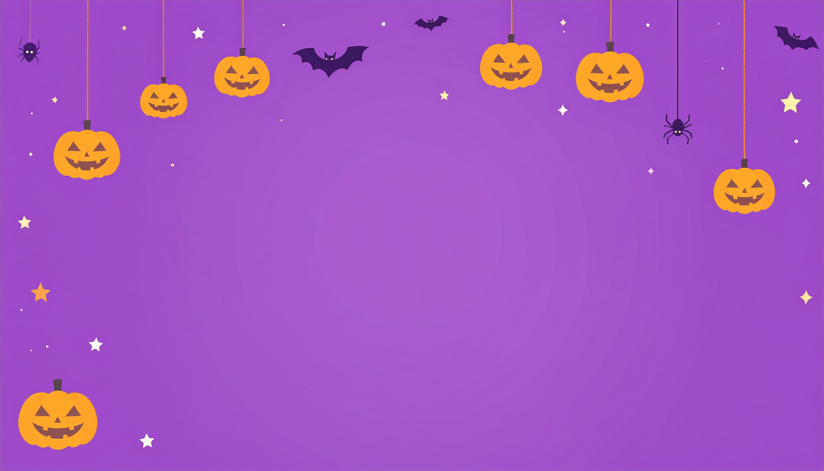 ハロウィンのかわいい背景イラスト（紫）