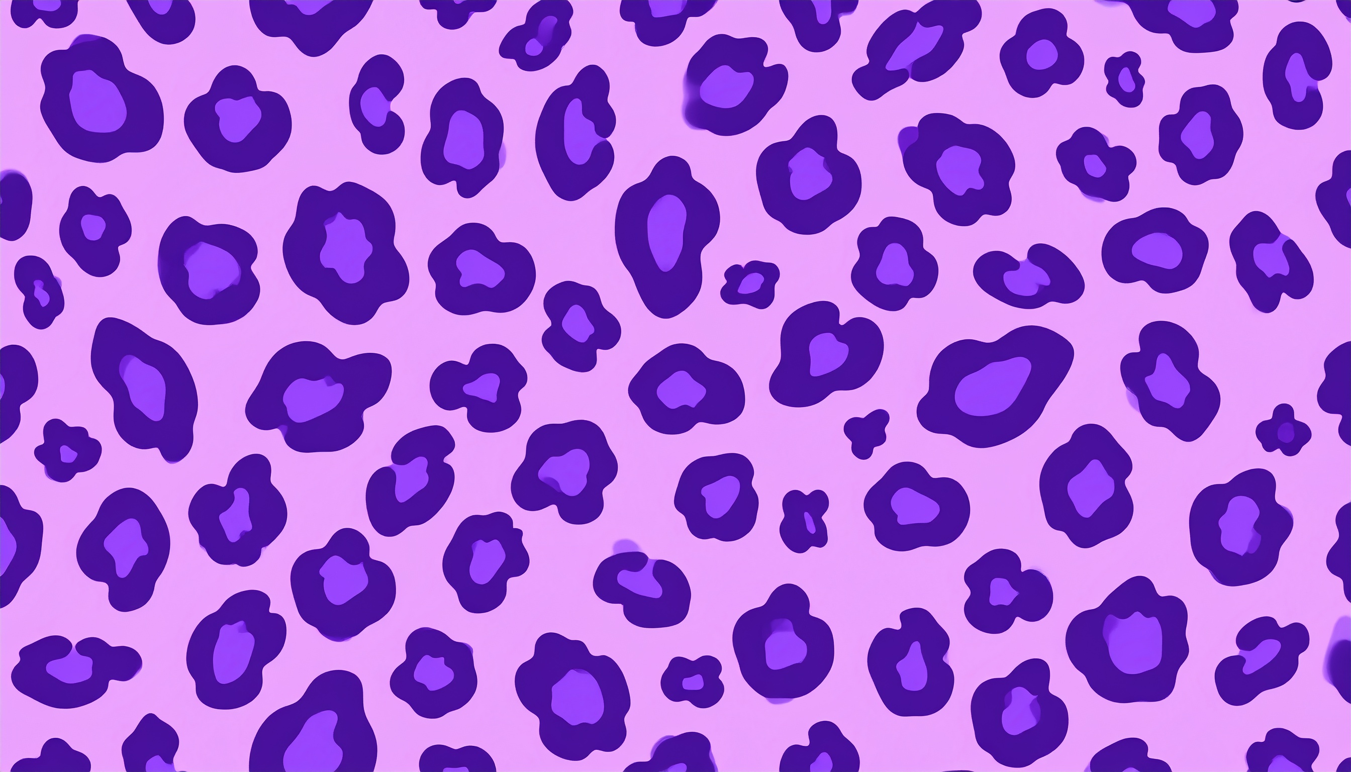 ヒョウ柄の背景イラスト（紫色）