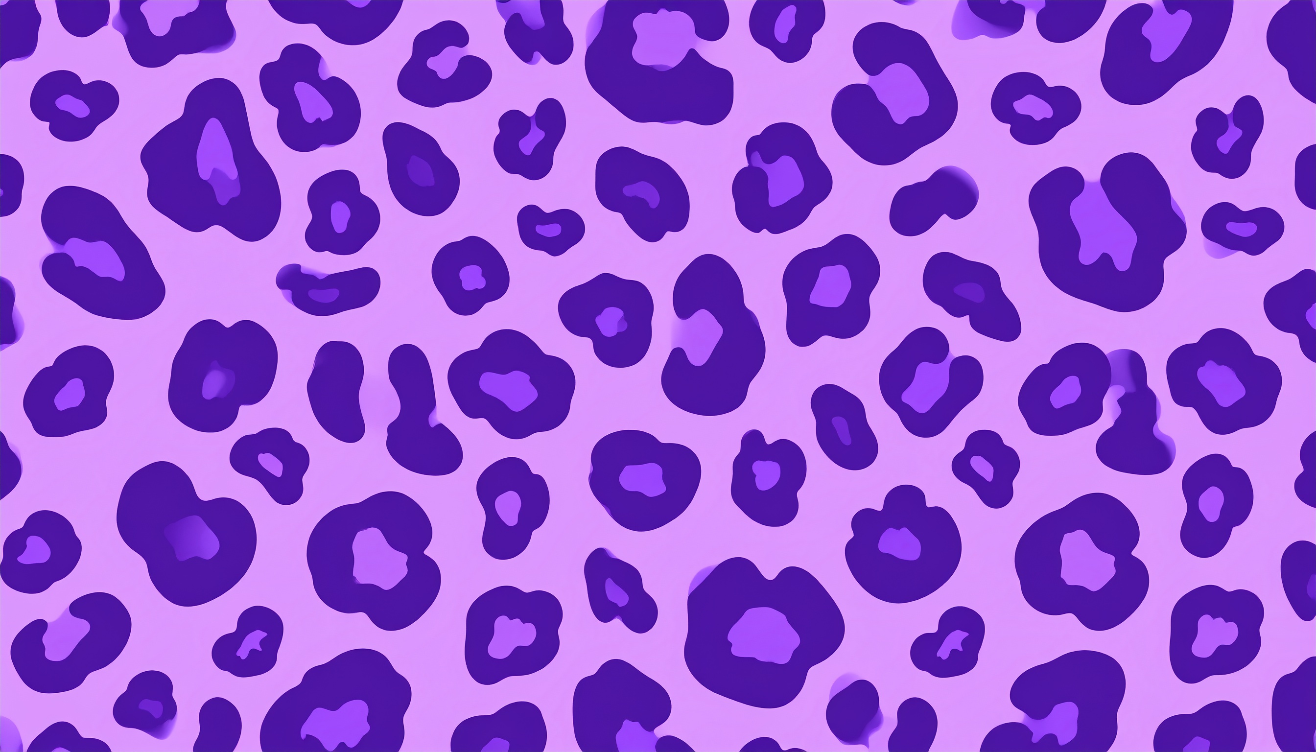 ヒョウ柄の背景イラスト（紫色）
