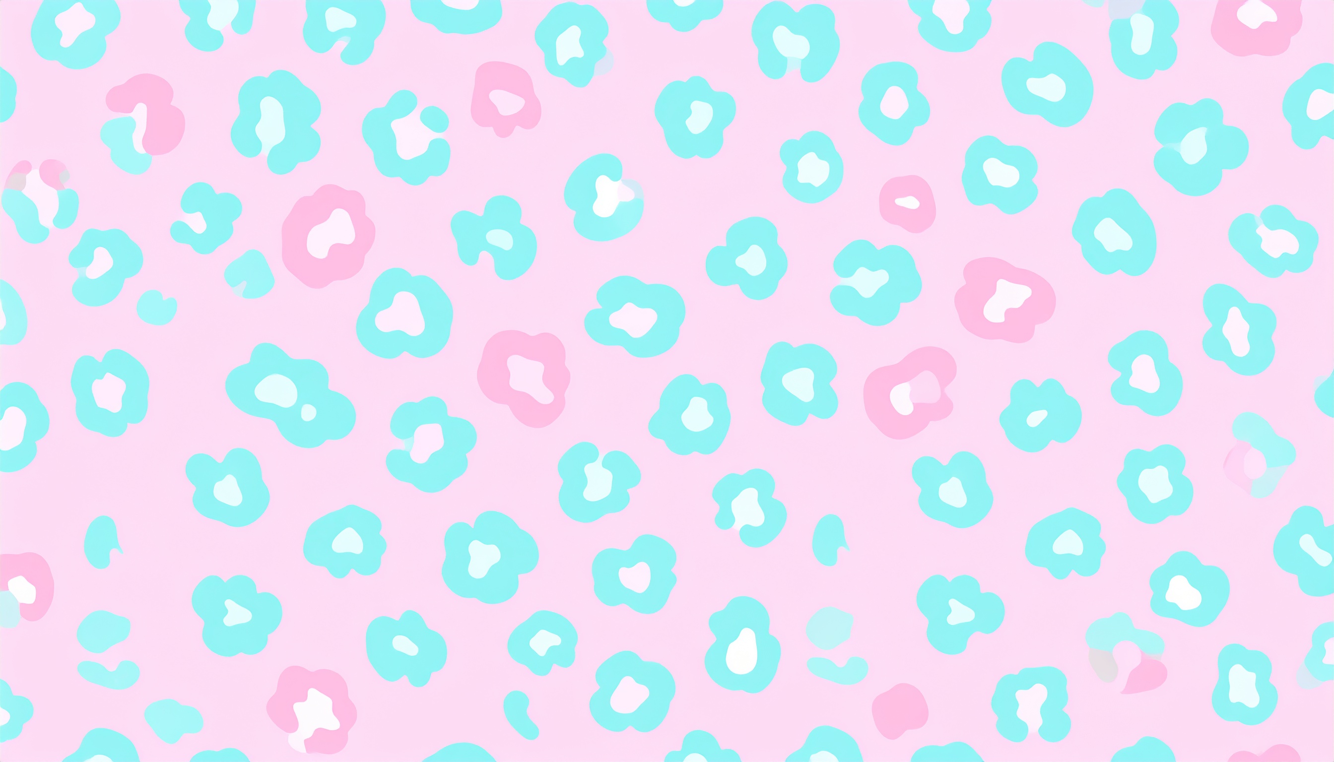 ヒョウ柄の背景イラスト（パステルカラー）