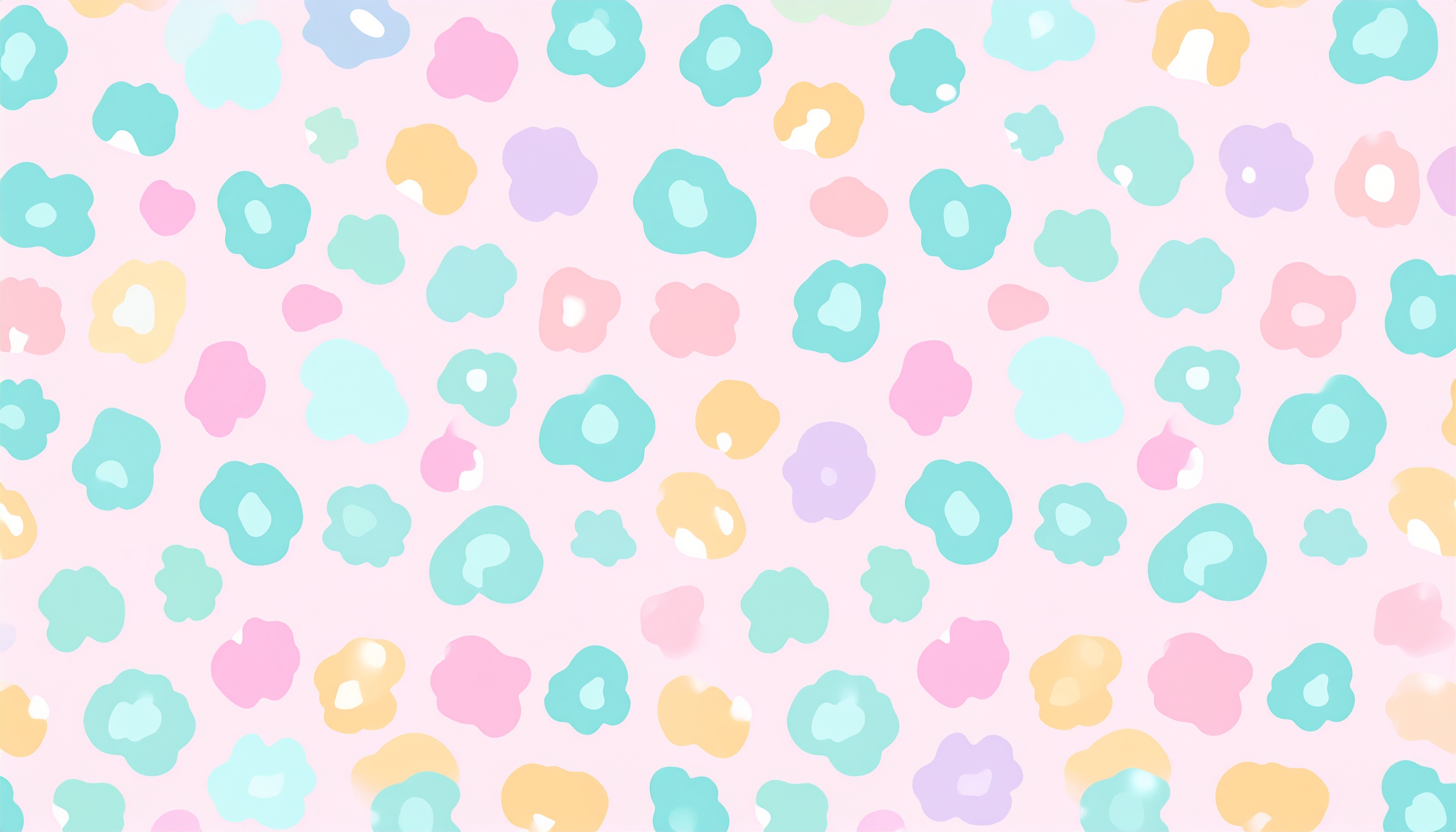 ヒョウ柄の背景イラスト（パステル）