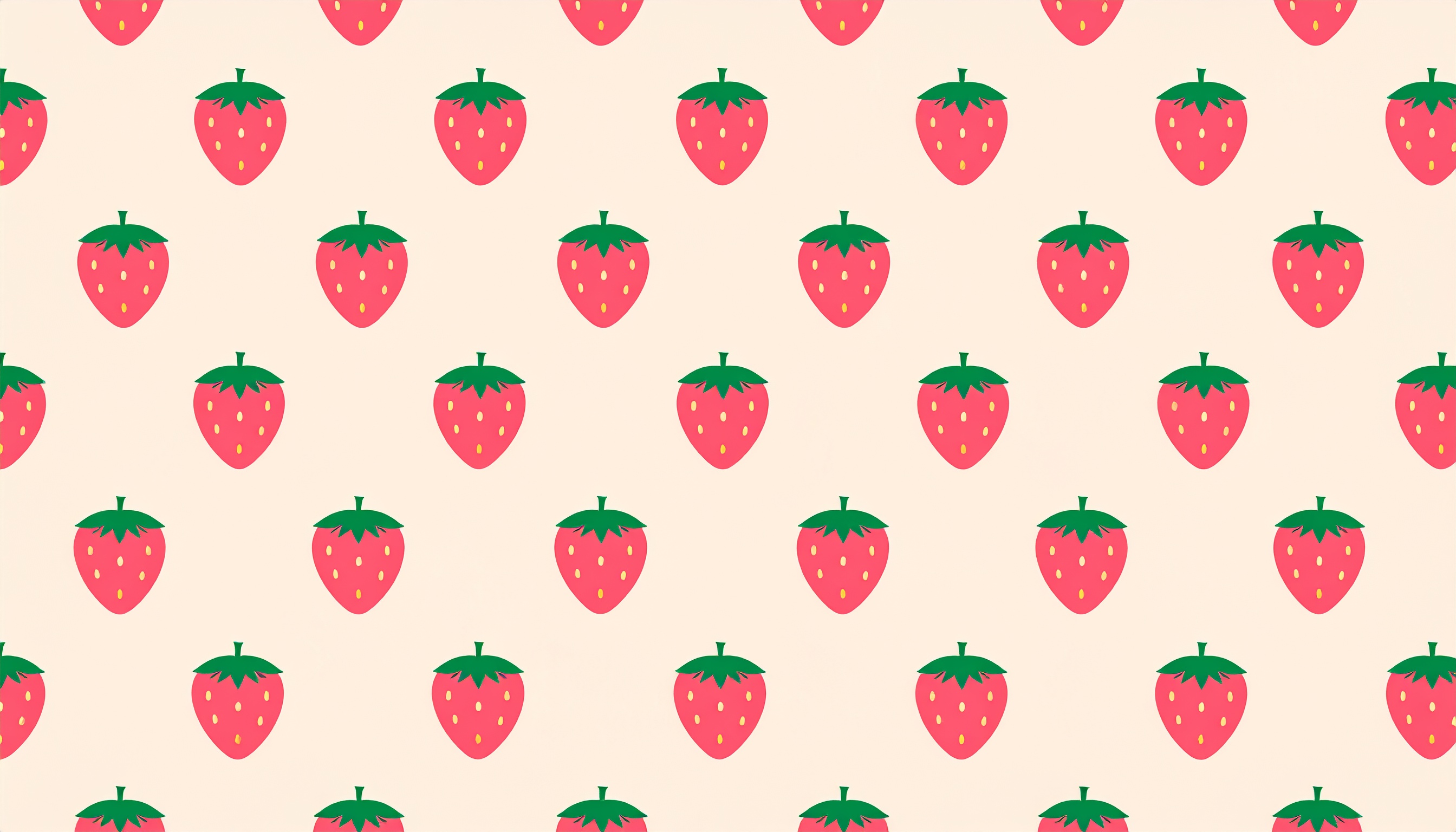 いちごのパターンイラスト