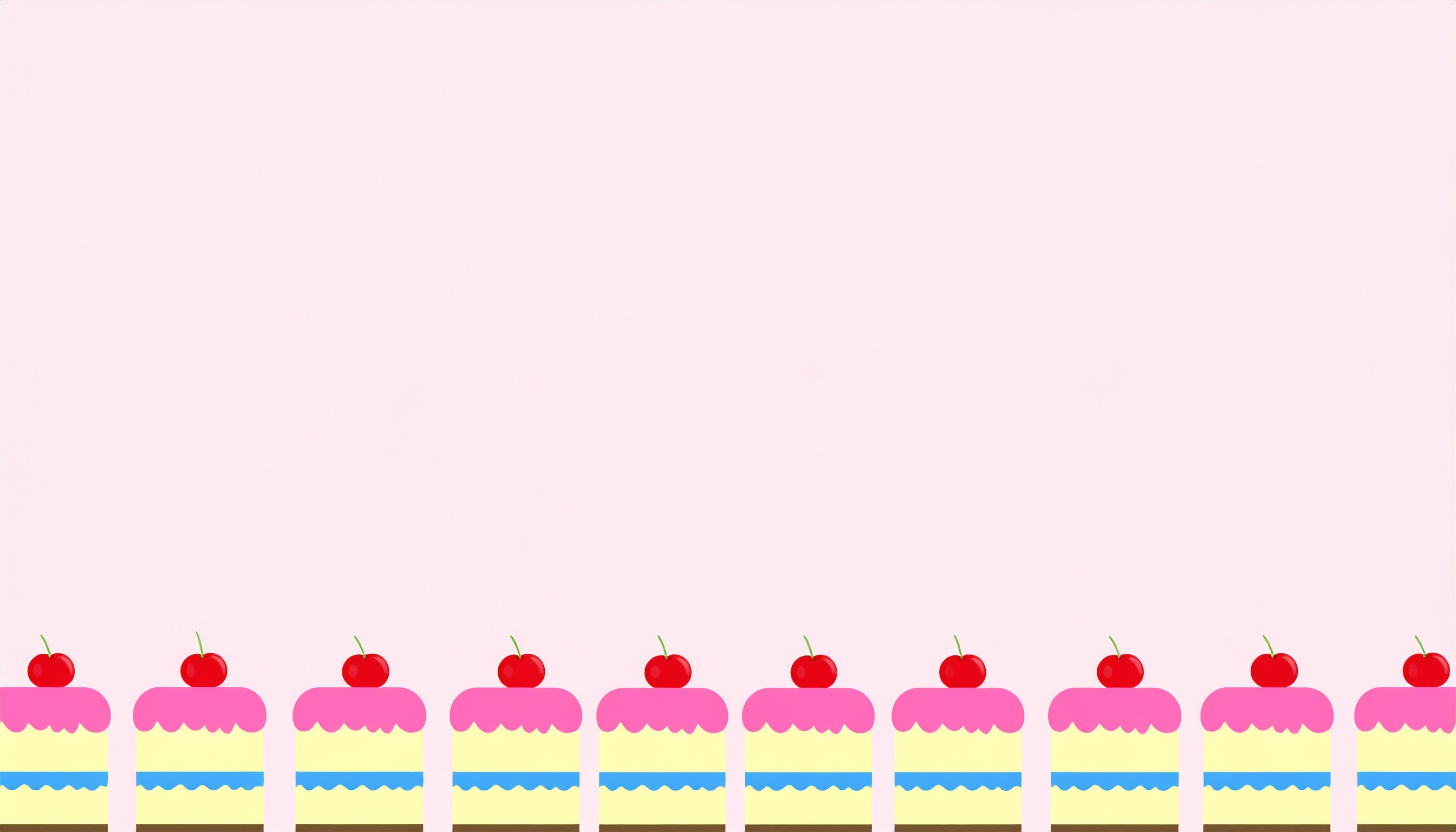 シンプルなケーキの背景イラストフリー素材（ピンク）