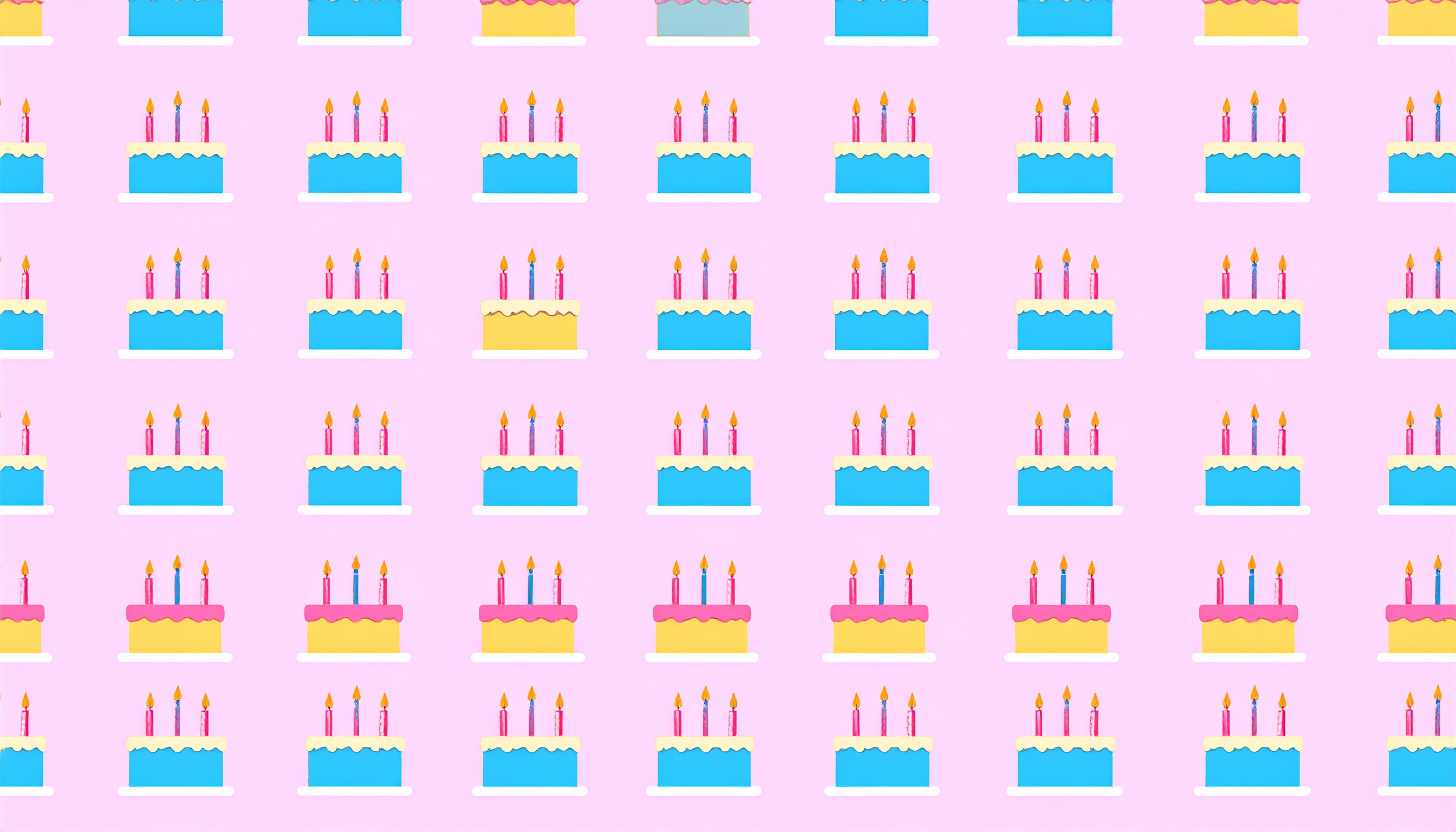 青色のケーキの背景イラストフリー素材
