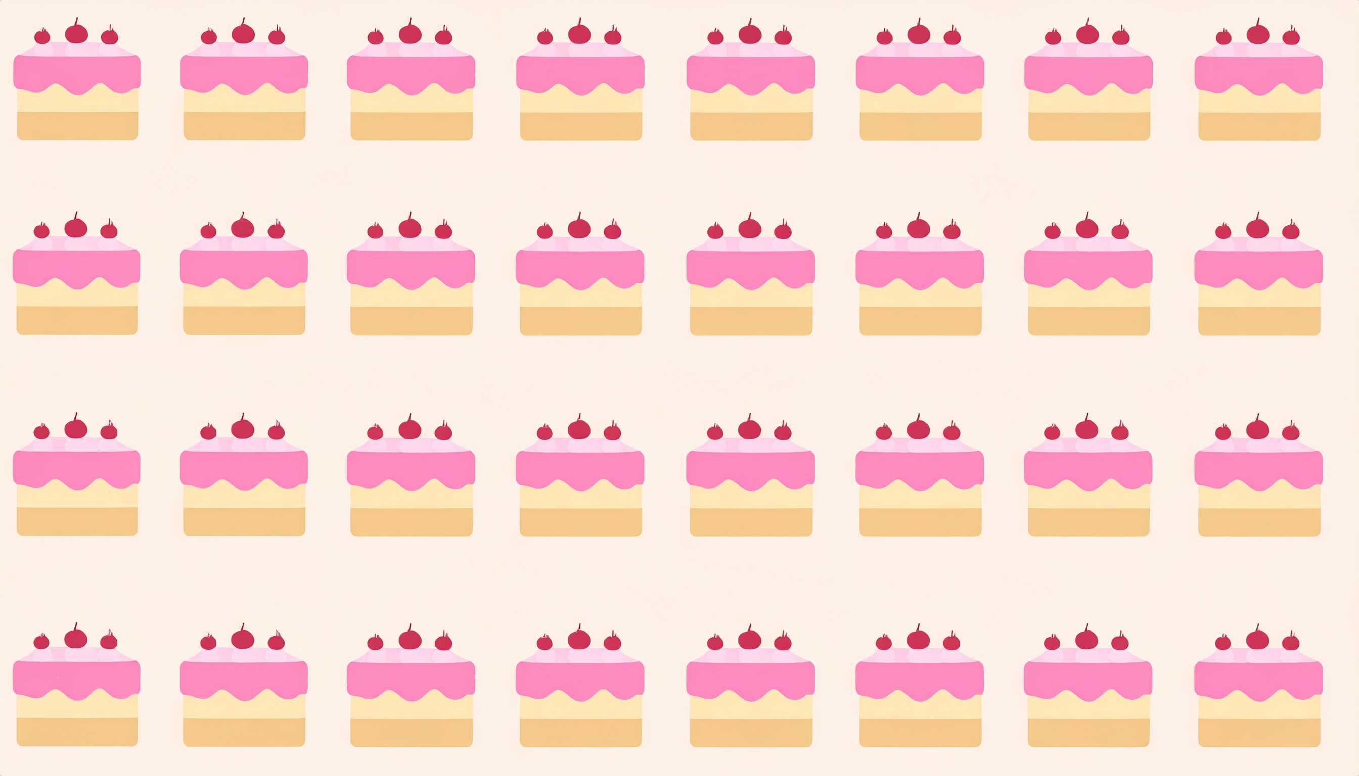 ピンクケーキの背景イラスト