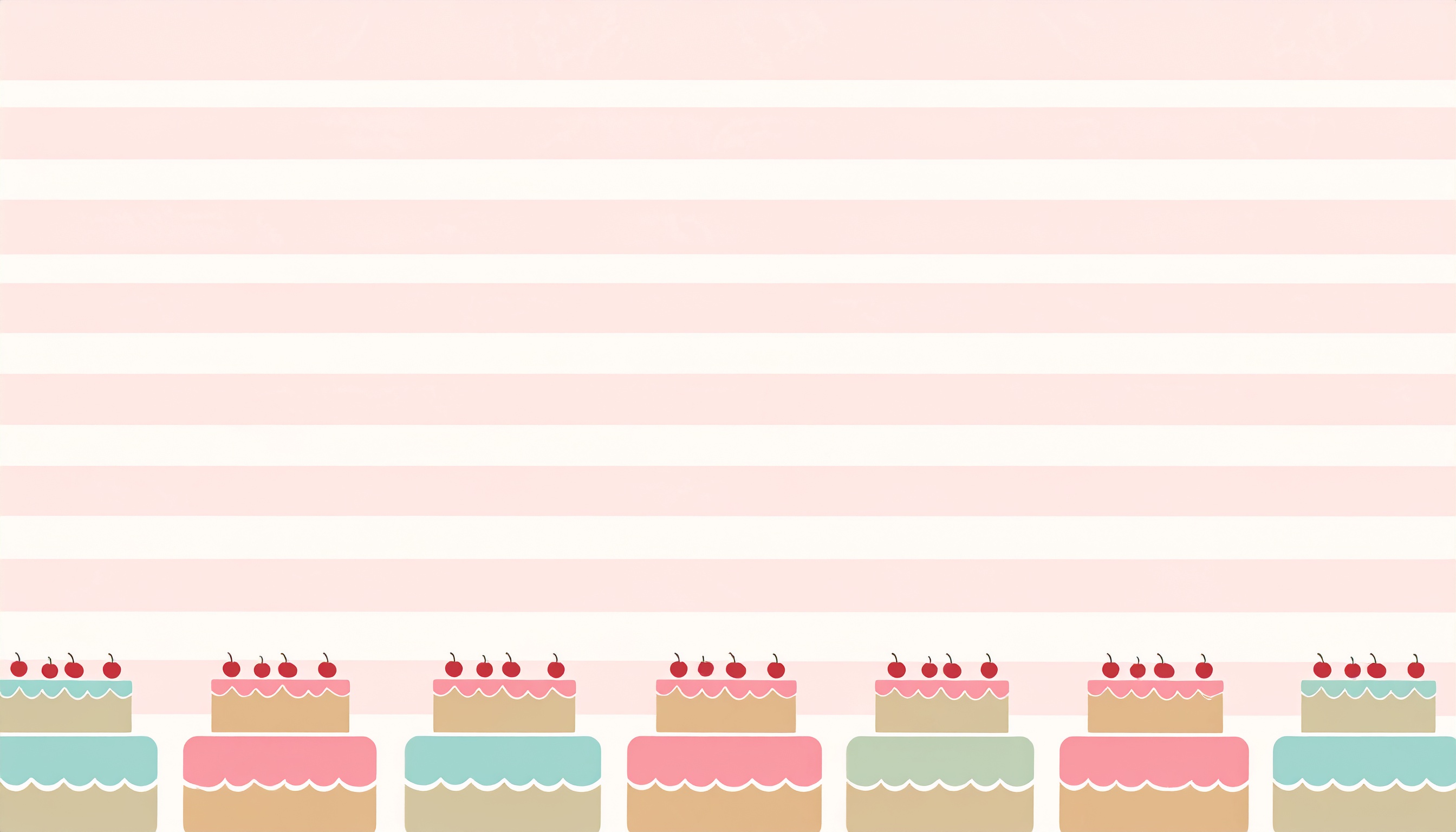 ホールケーキがかわいい背景イラスト