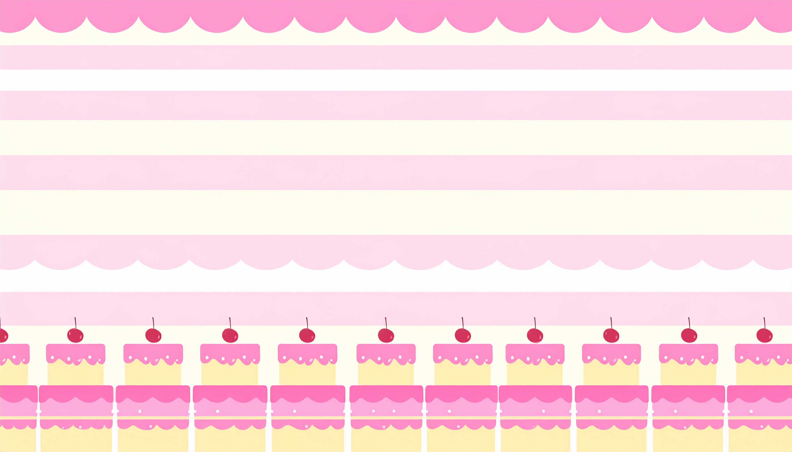ピンクの可愛いスイーツケーキの背景イラスト