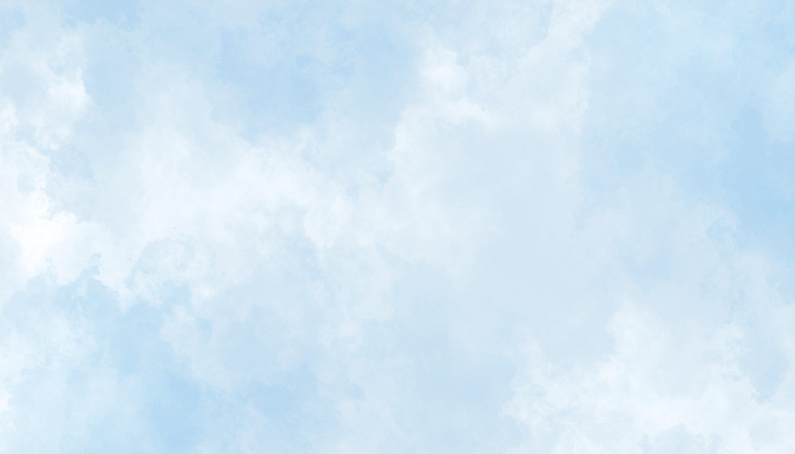 くすみカラーのブルーの水彩背景イラスト