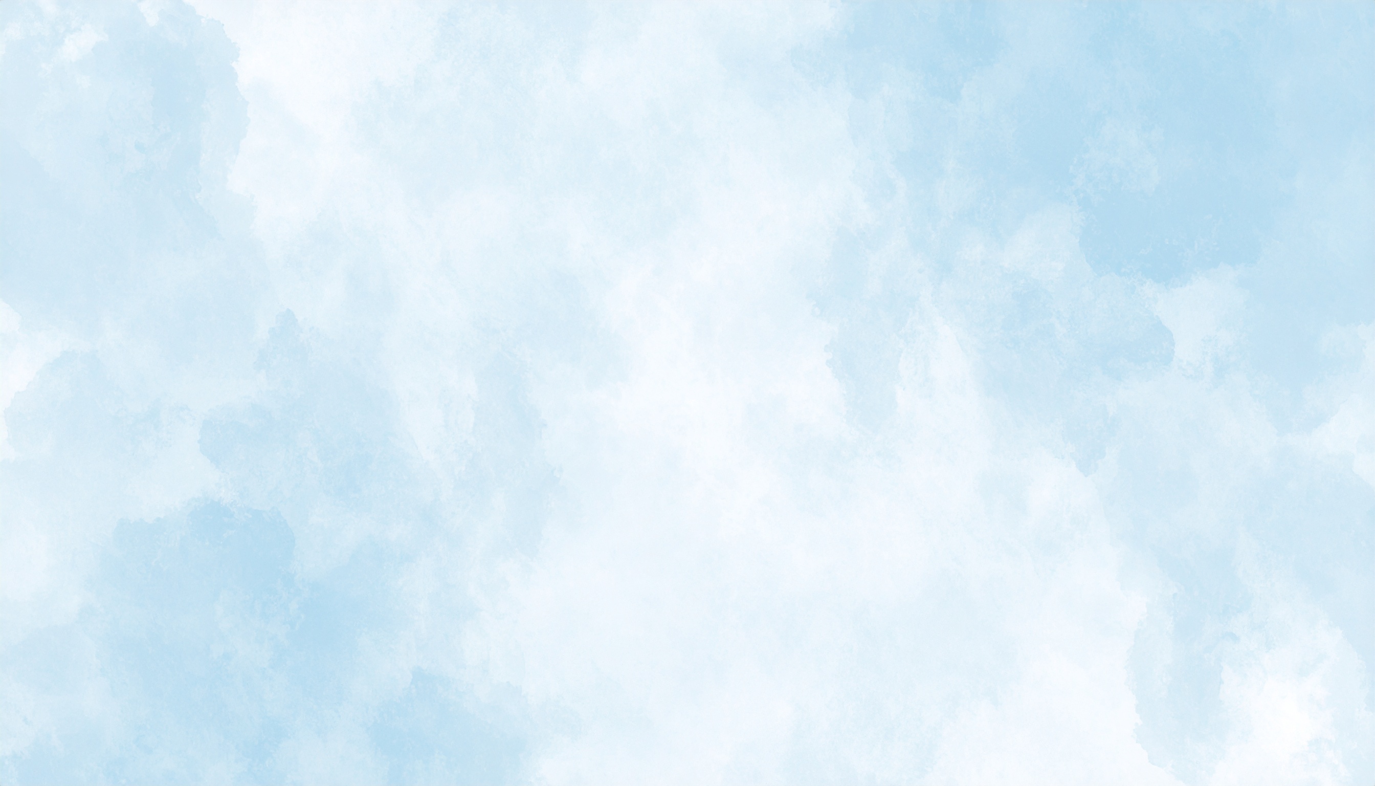 くすみカラーの青の水彩背景イラスト