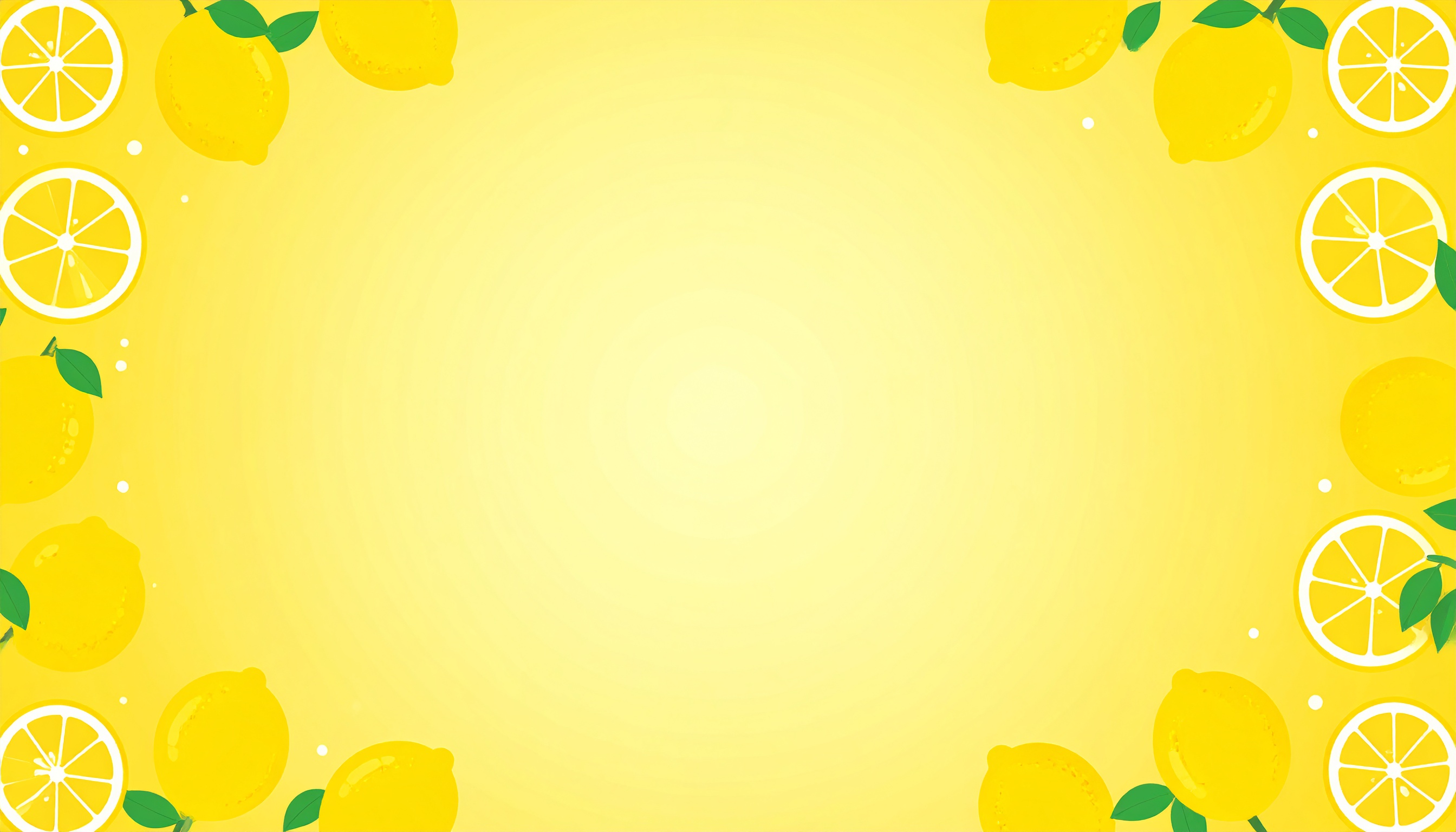 レモンがお洒落な背景イラスト