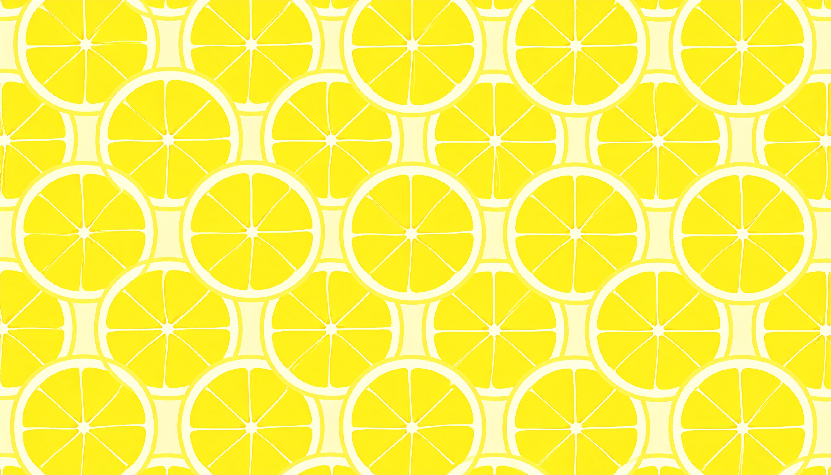 レモンの輪切りパターン背景