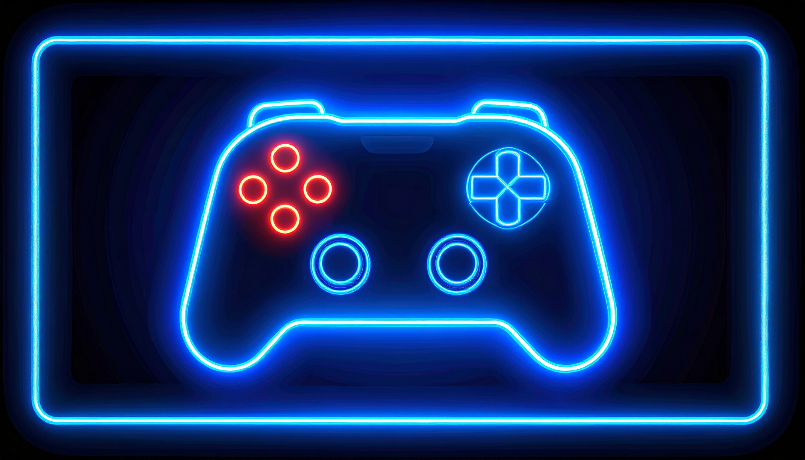 ゲームのネオンのシンプルな背景イラスト