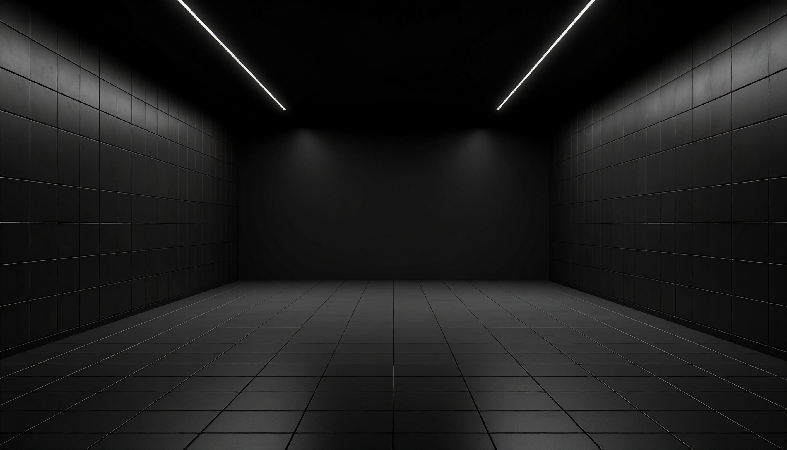 黒い何もない部屋の背景イラスト