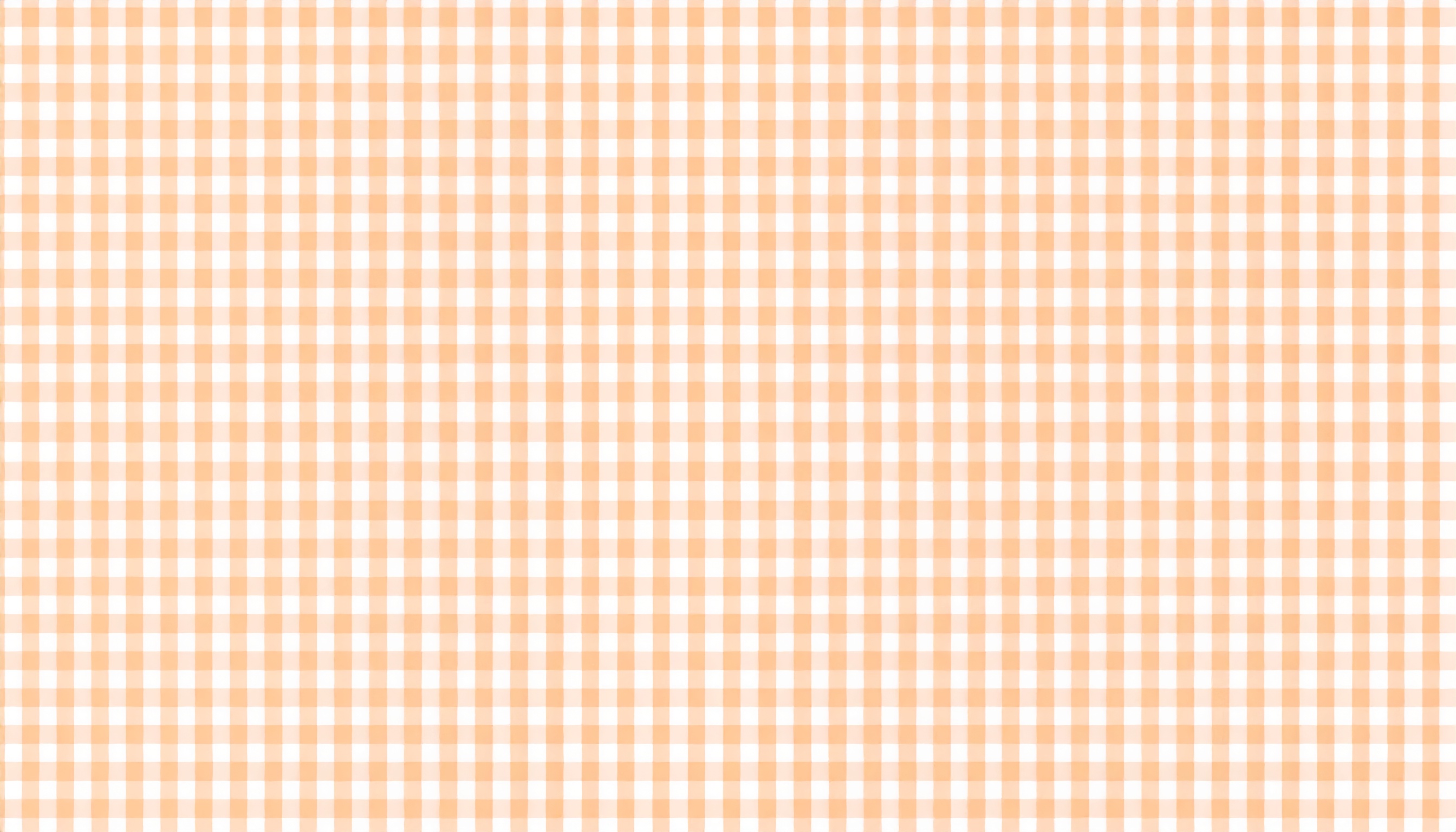 パステルオレンジのチェック柄背景イラスト