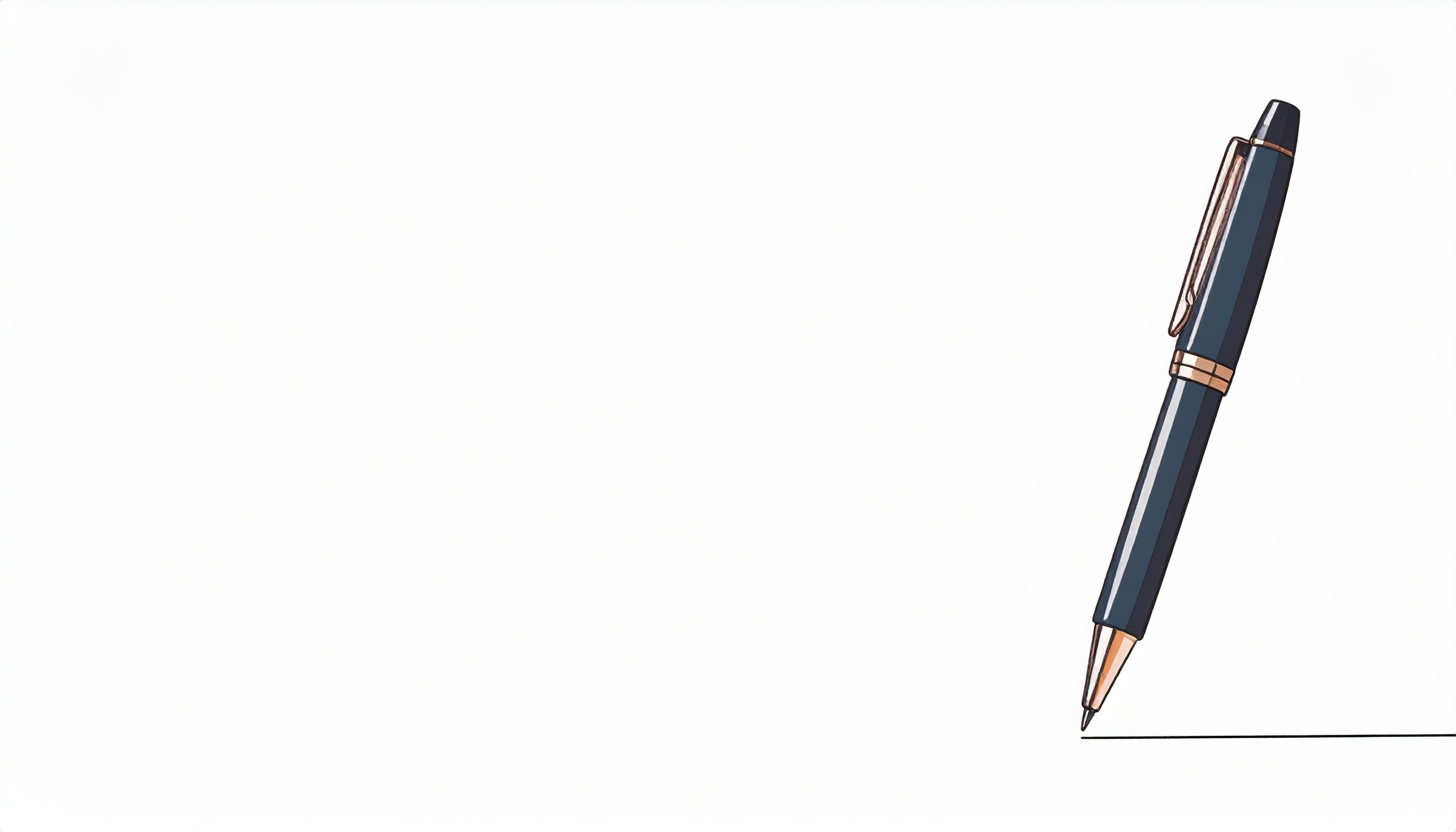 線を引いているボールペンの背景イラスト