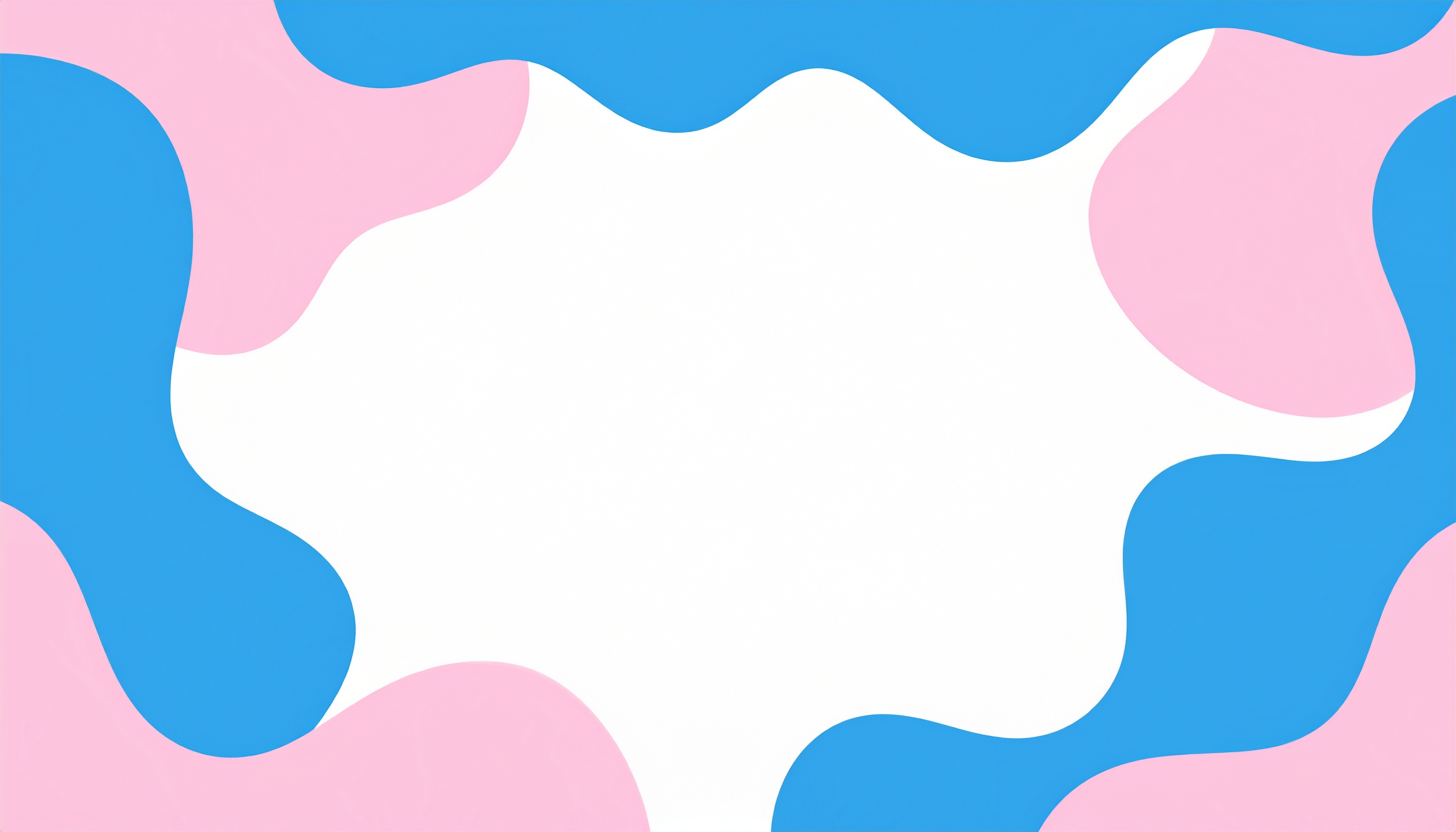 ブルーとピンクのゆるいシンプルな背景イラスト