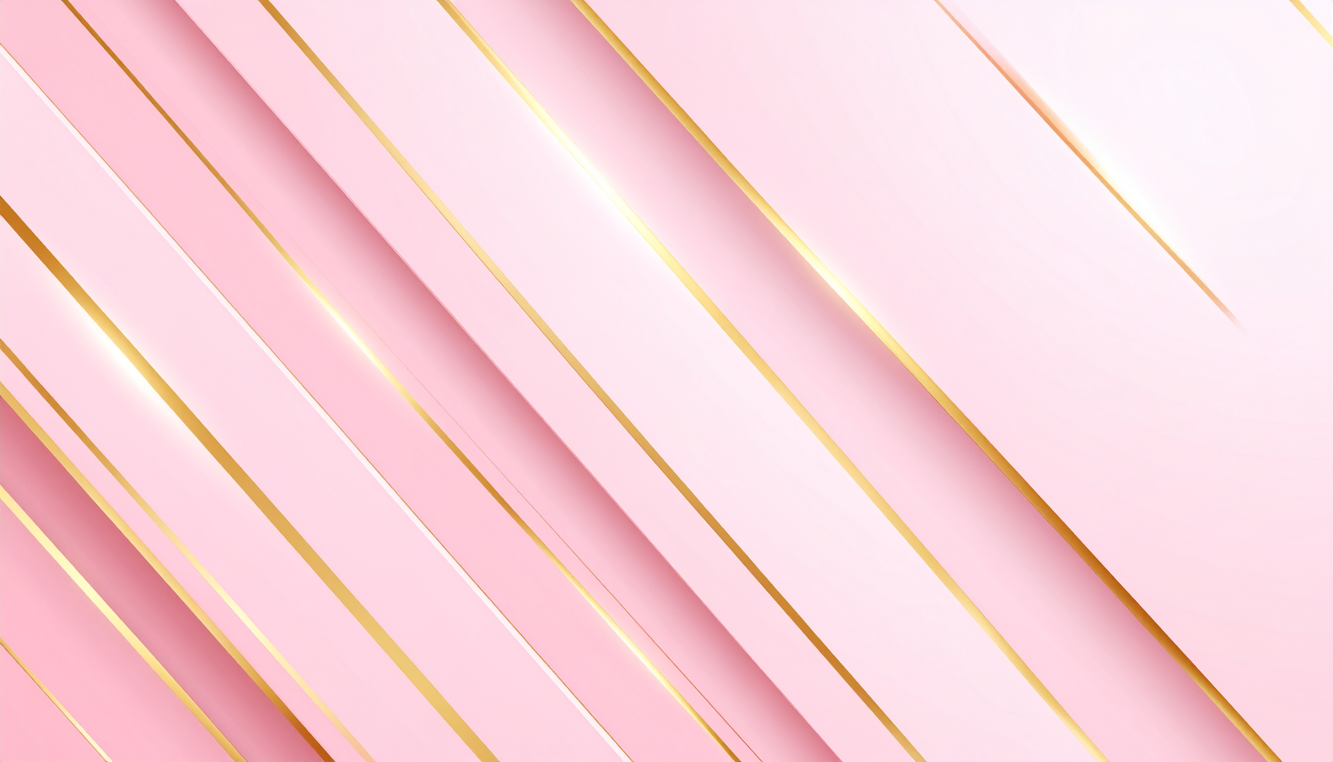 ピンクとゴールドのおしゃれな背景イラスト
