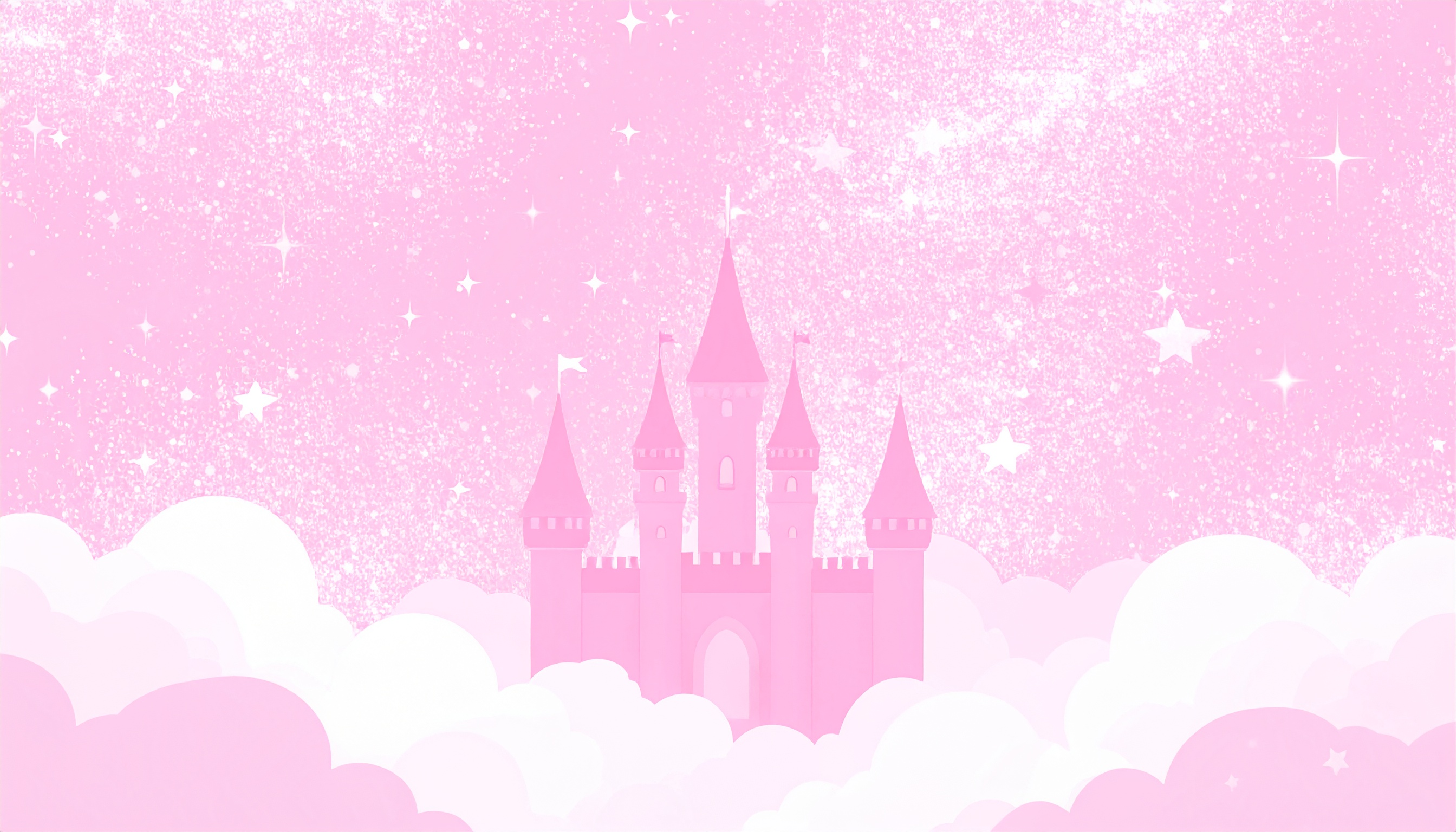 プリンセスのお城のピンクの背景画像