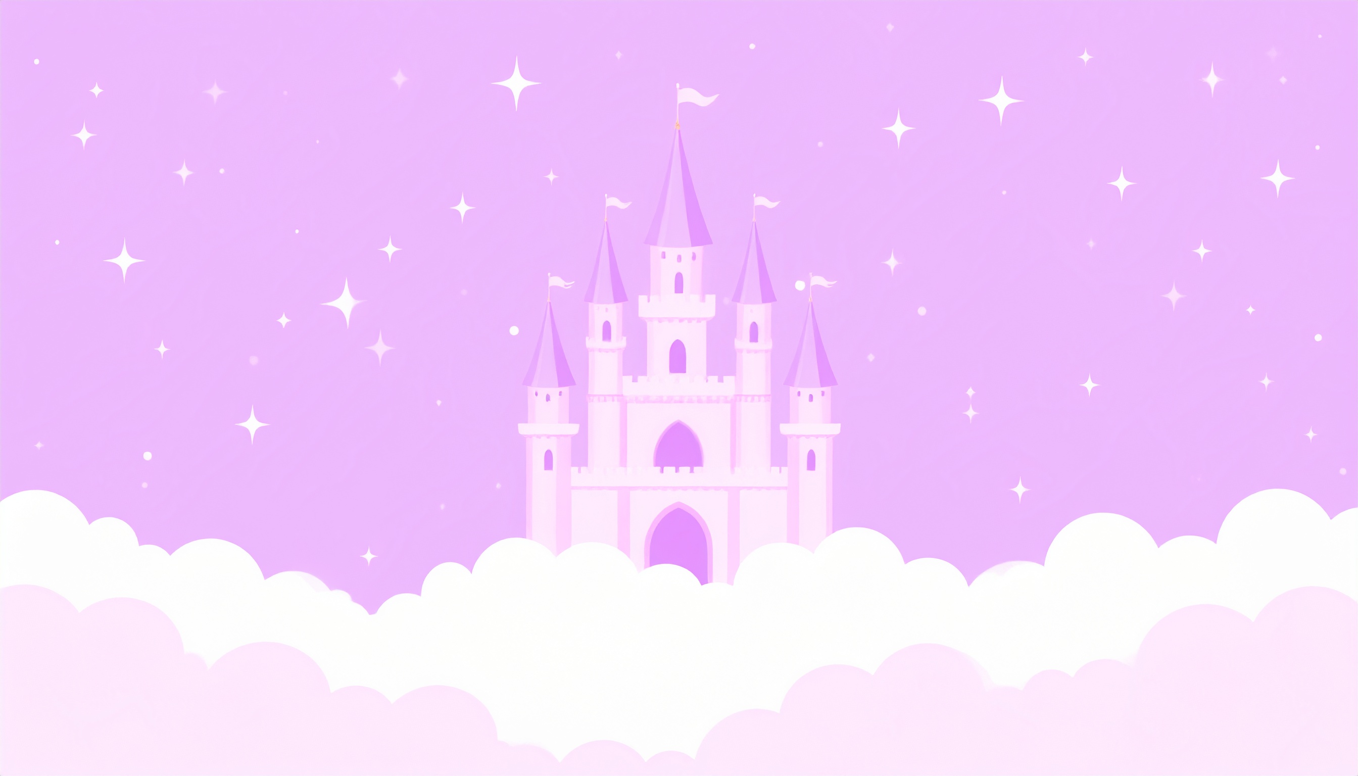 プリンセスのお城のピンクの背景素材