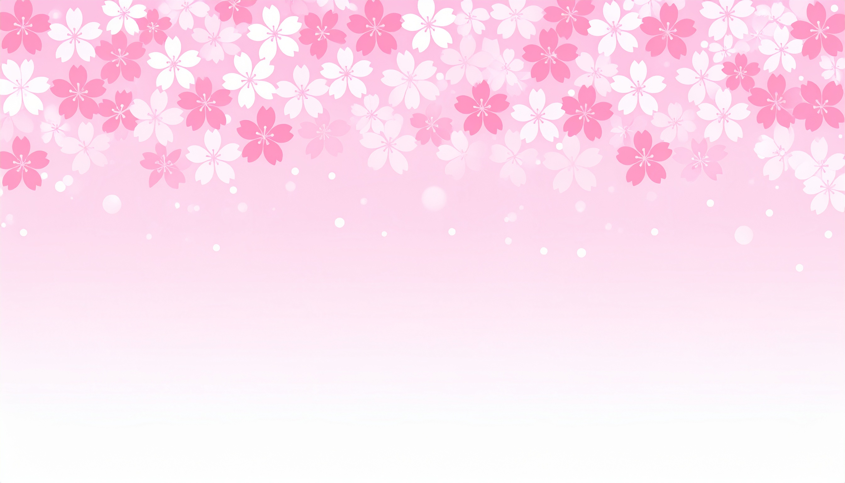桜のシンプルかわいい背景イラスト（ピンク）